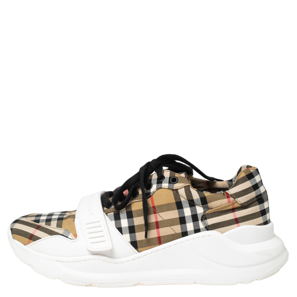 

Burberry Check Canvas Regis Chunky Sneakers Size, Multicolor