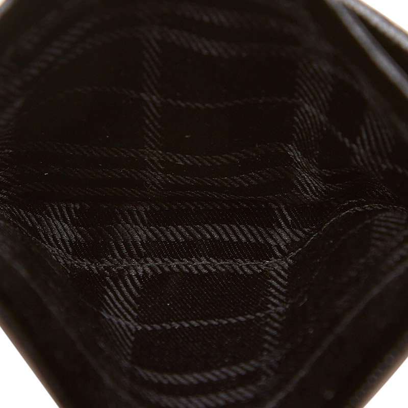 

Burberry Black Leather Pass Travel Card Case