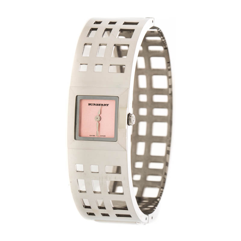 Burberry Pink Stainless Steel BU4703 Women's Wristwatch 19 mm Burberry | TLC