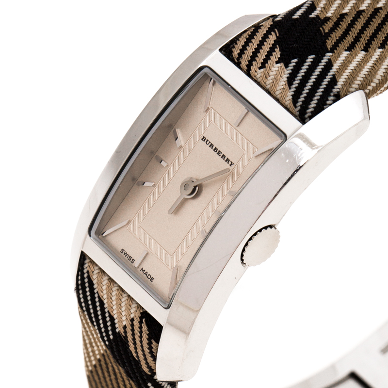 

Burberry Silver Stainless Steel Classic BU1051 Women's Wristwatch, Beige