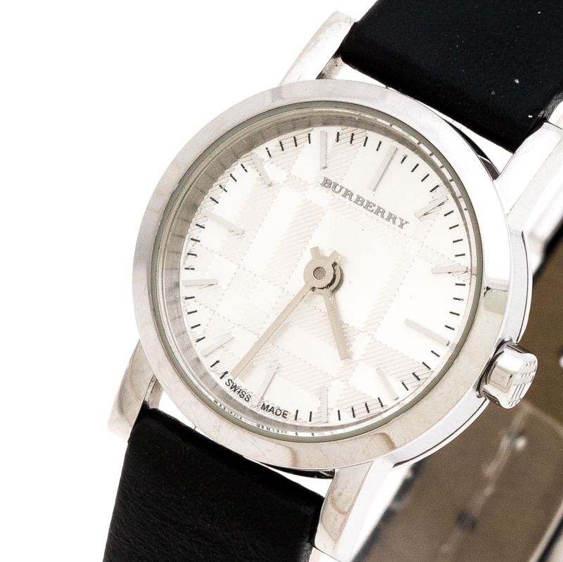 

Burberry Silver Stainless Steel BU1761 Women's Wristwatch, Black