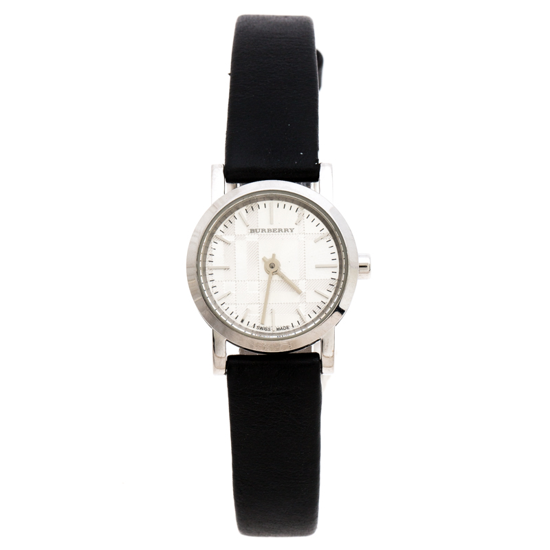 Pre Owned Burberry Silver Stainless Steel BU1761 Women's Wristwatch 22MM