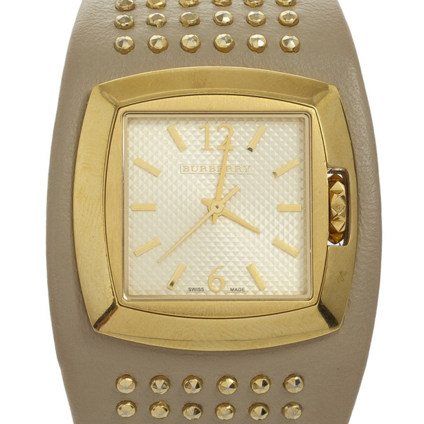 Pre Owned Burberry White Signature Womens Wristwatch 32 MM