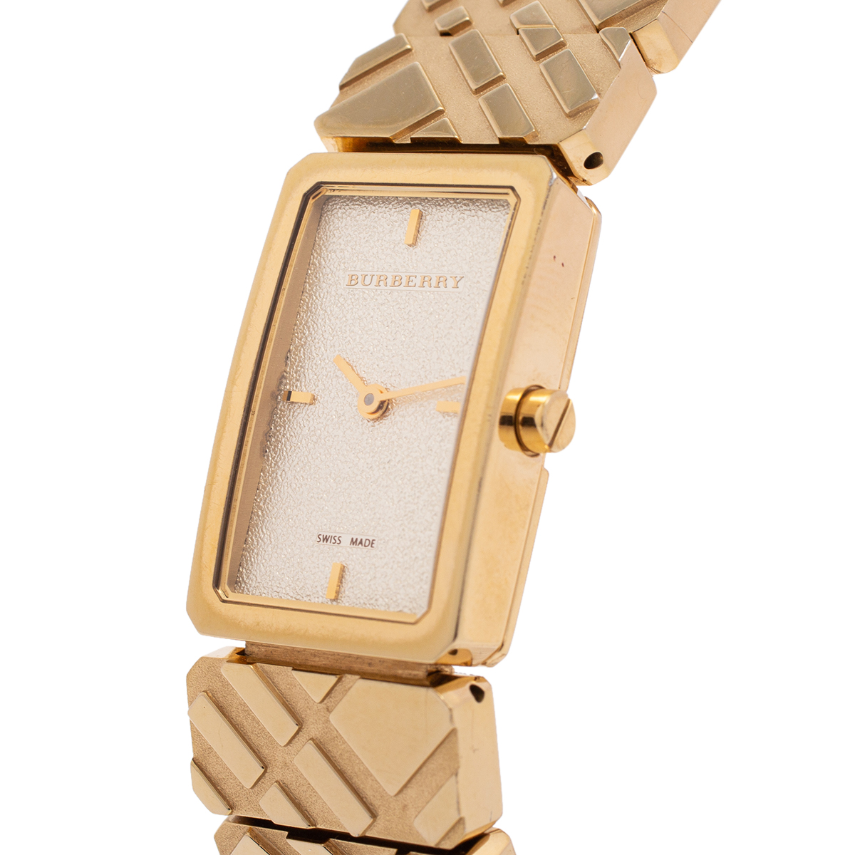 

Burberry Gold Plated Stainless Steel Check BU5502 Women's Wristwatch
