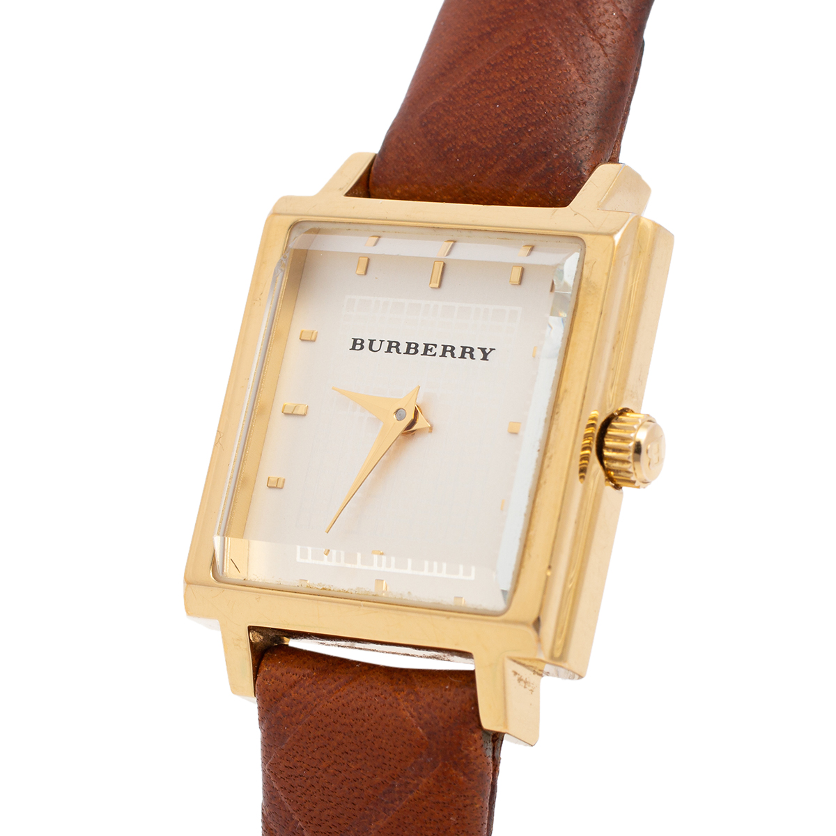 

Burberry Silver Gold Plated Stainless Steel BU2008 Women's Wristwatch