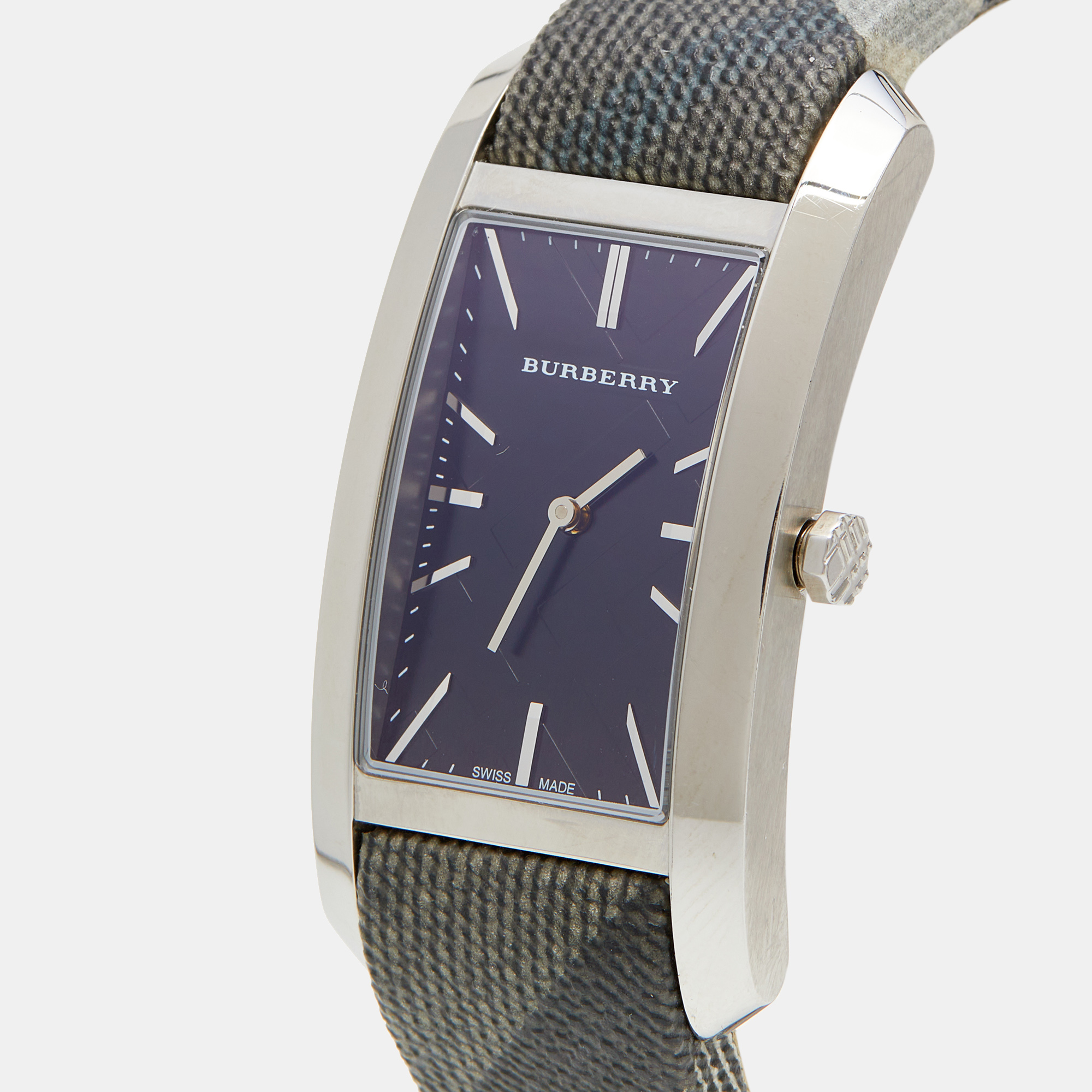 

Burberry Black Stainless Steel Canvas Nova BU9405 Women's Wristwatch, Grey