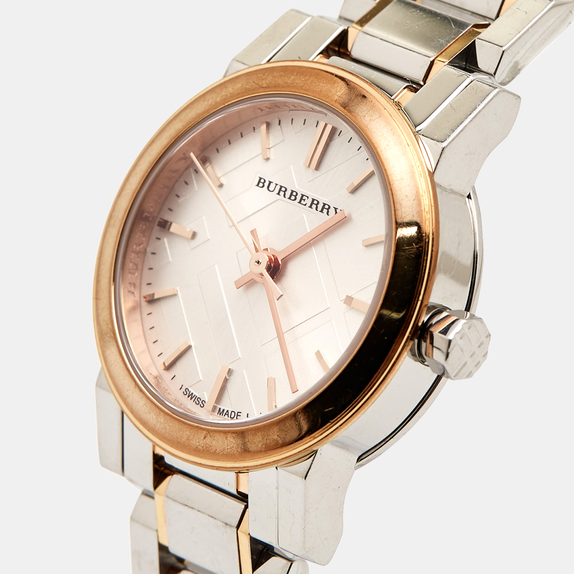 

Burberry Silver Two-Tone Stainless Steel BU9205 Women's Wristwatch