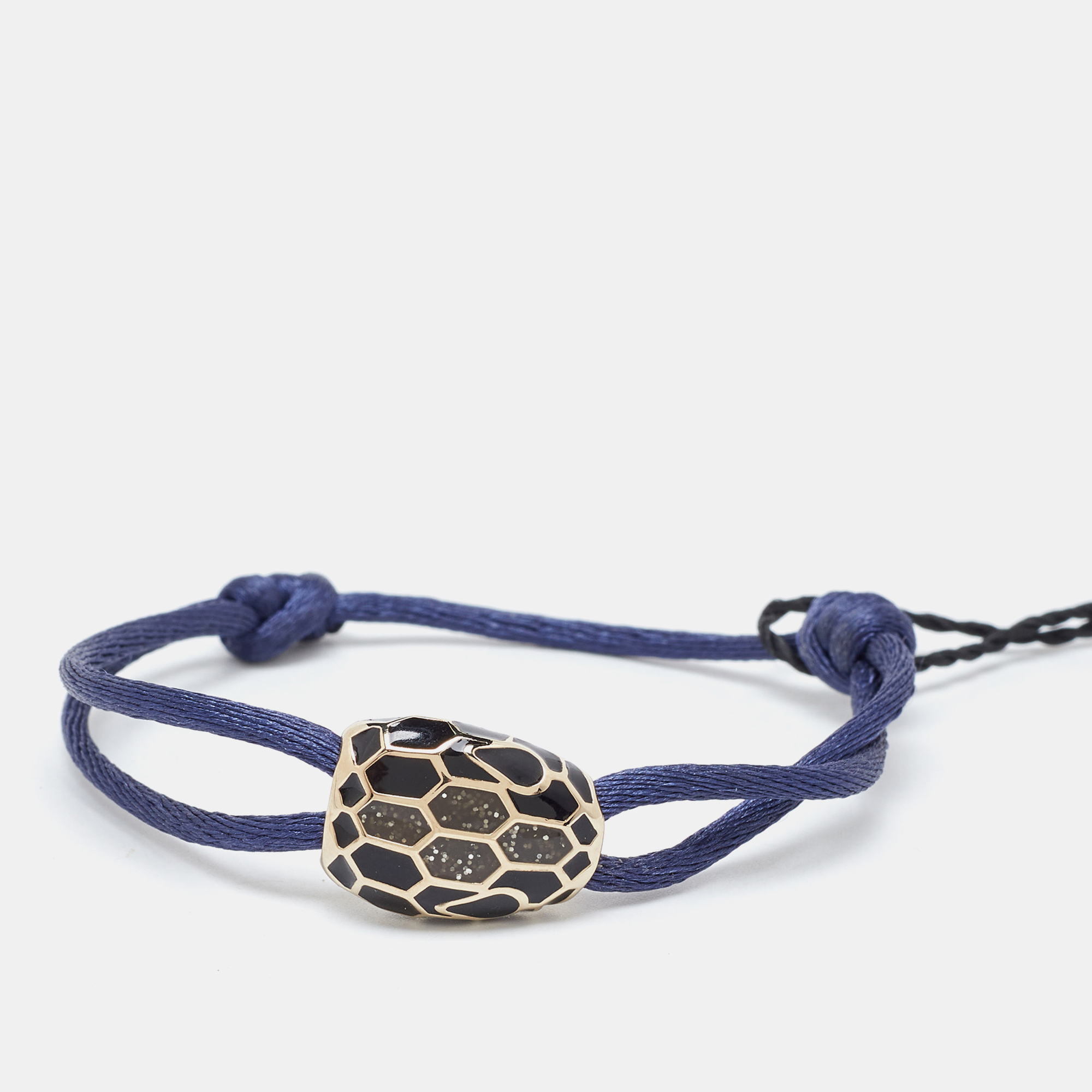 

Bvlgari Serpenti Forever Enamel Midnight Blue Sapphire Cord Bracelet