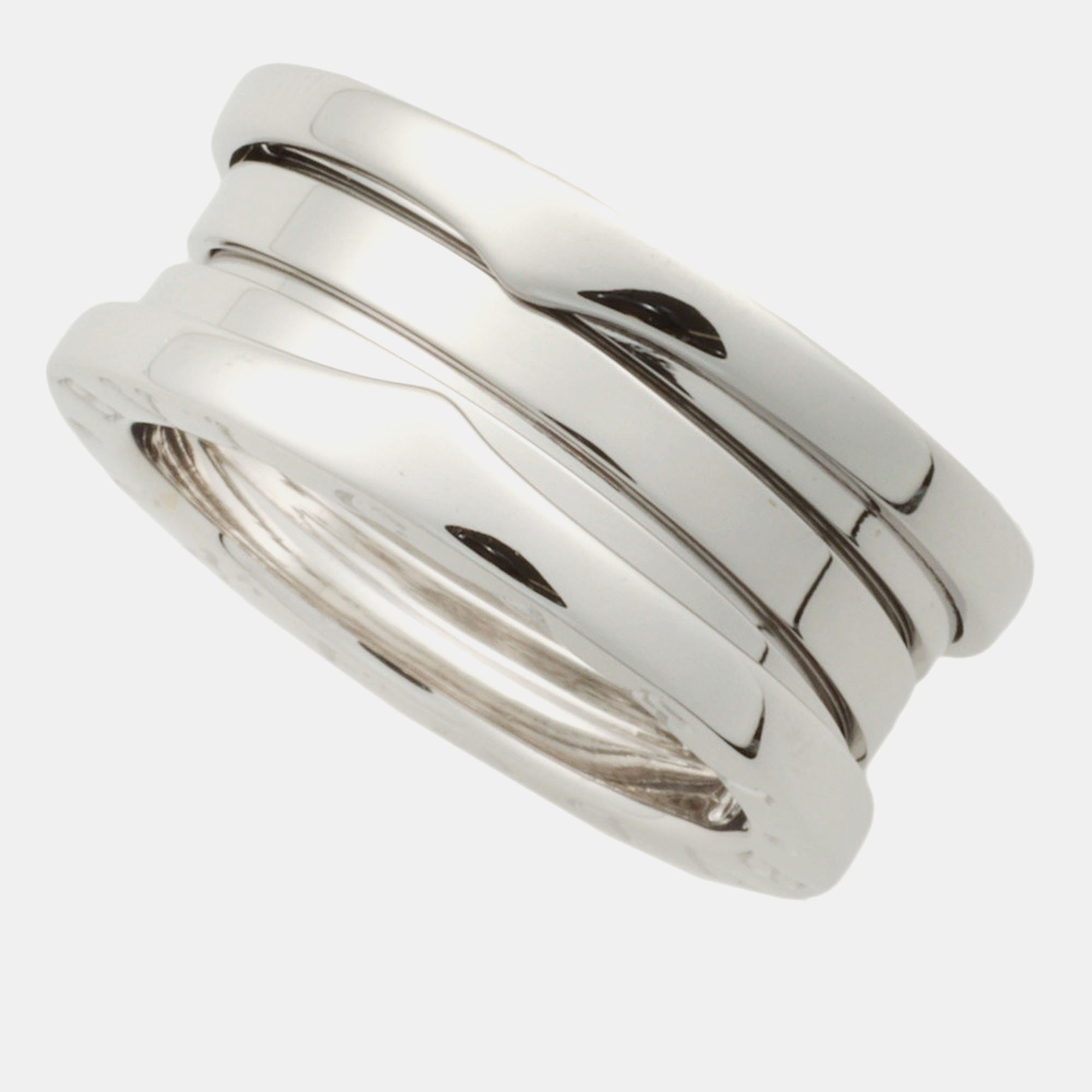 

Bvlgari 18K White Gold B.Zero1 Band Ring EU 50