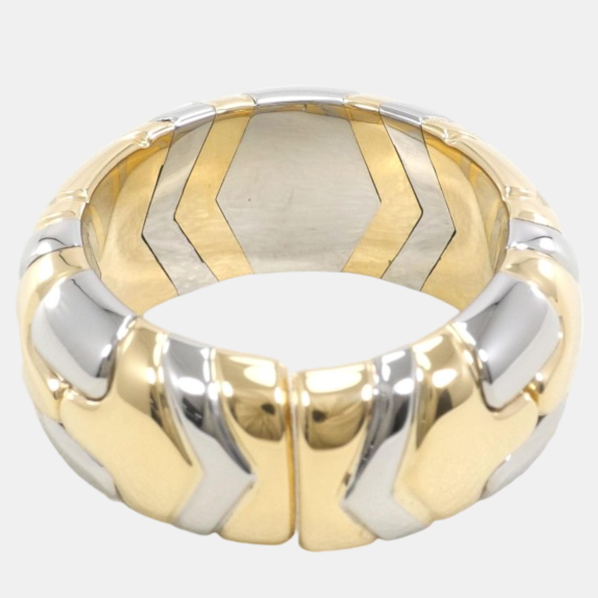 

Bvlgari 18K Yellow, White Gold Alveare Ring EU