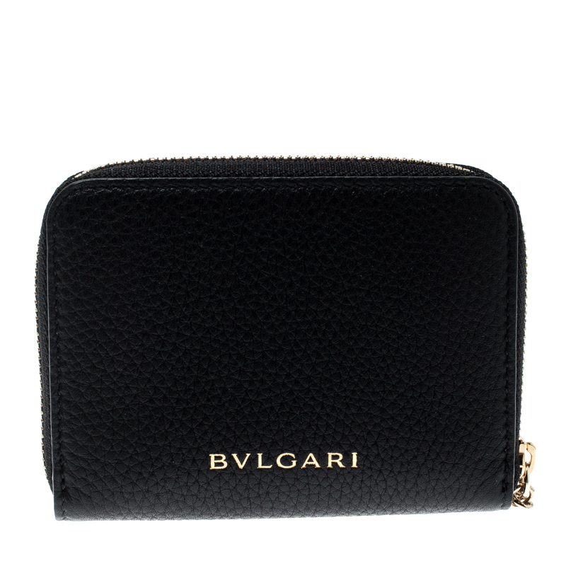 Bvlgari Black Leather Divas' Dream Zipped Around Wallet Bvlgari | The ...