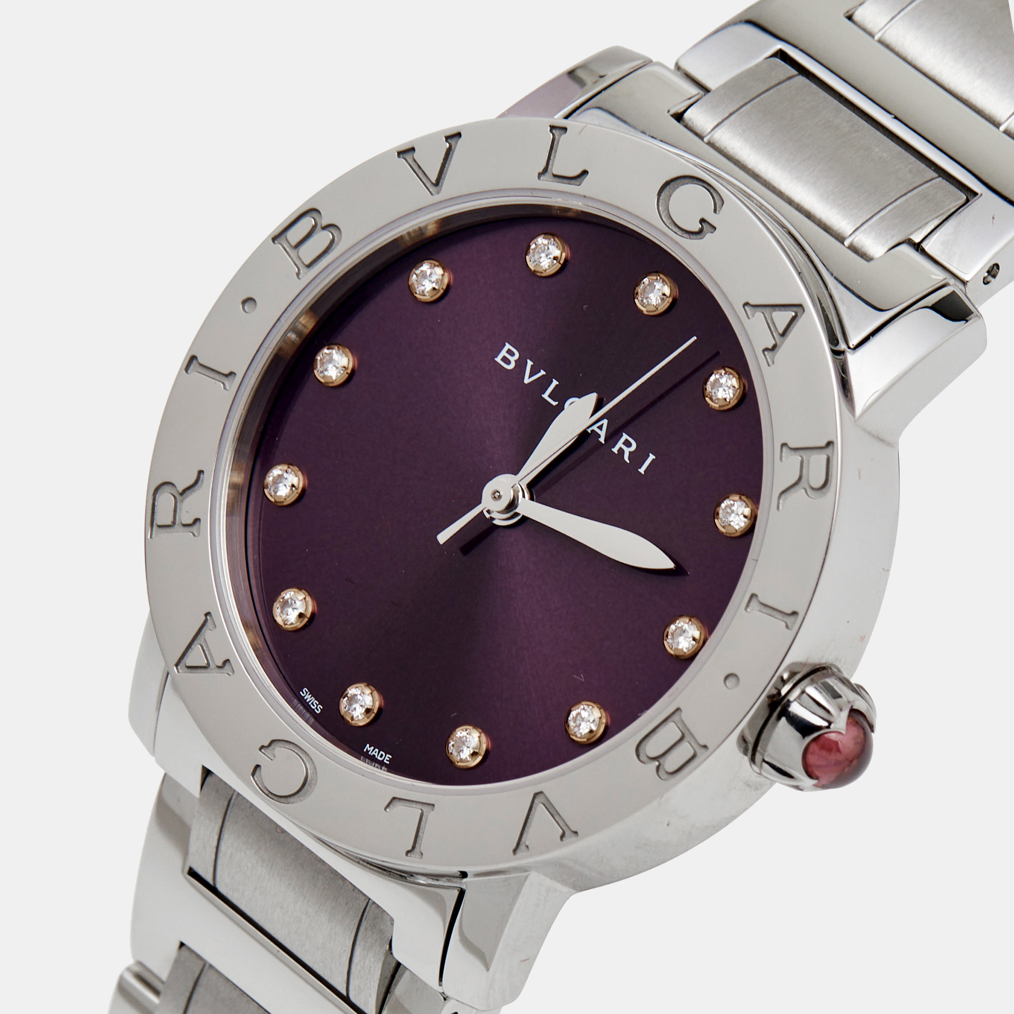 

Bvlgari Purple Diamond Stainless Steel BvlgariBvlgari