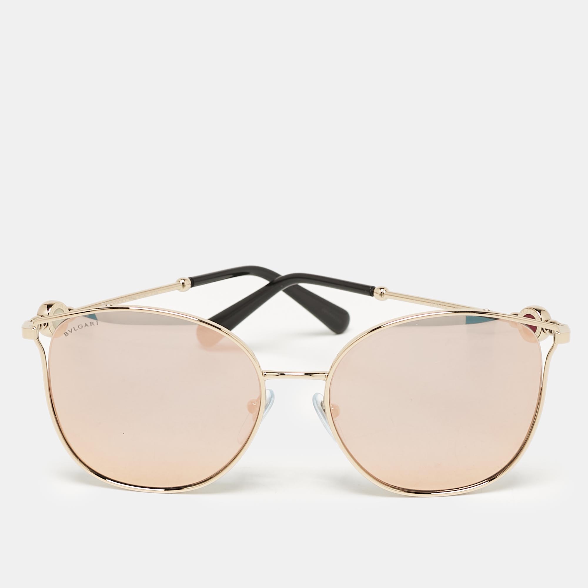 

Bvlgari Gold Mirrored 6114 Cat-Eye Sunglasses