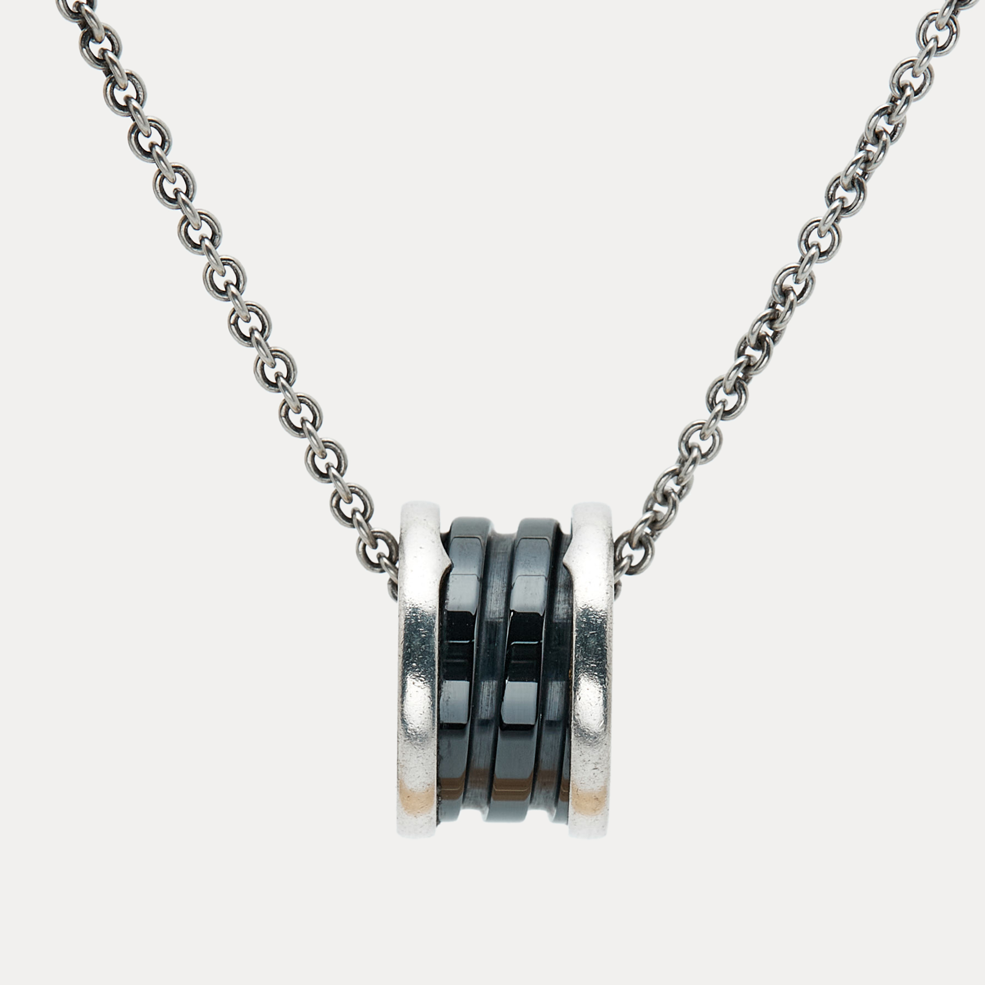 

Bvlgari Save The Children Cermaic Sterling Silver Pendant Necklace