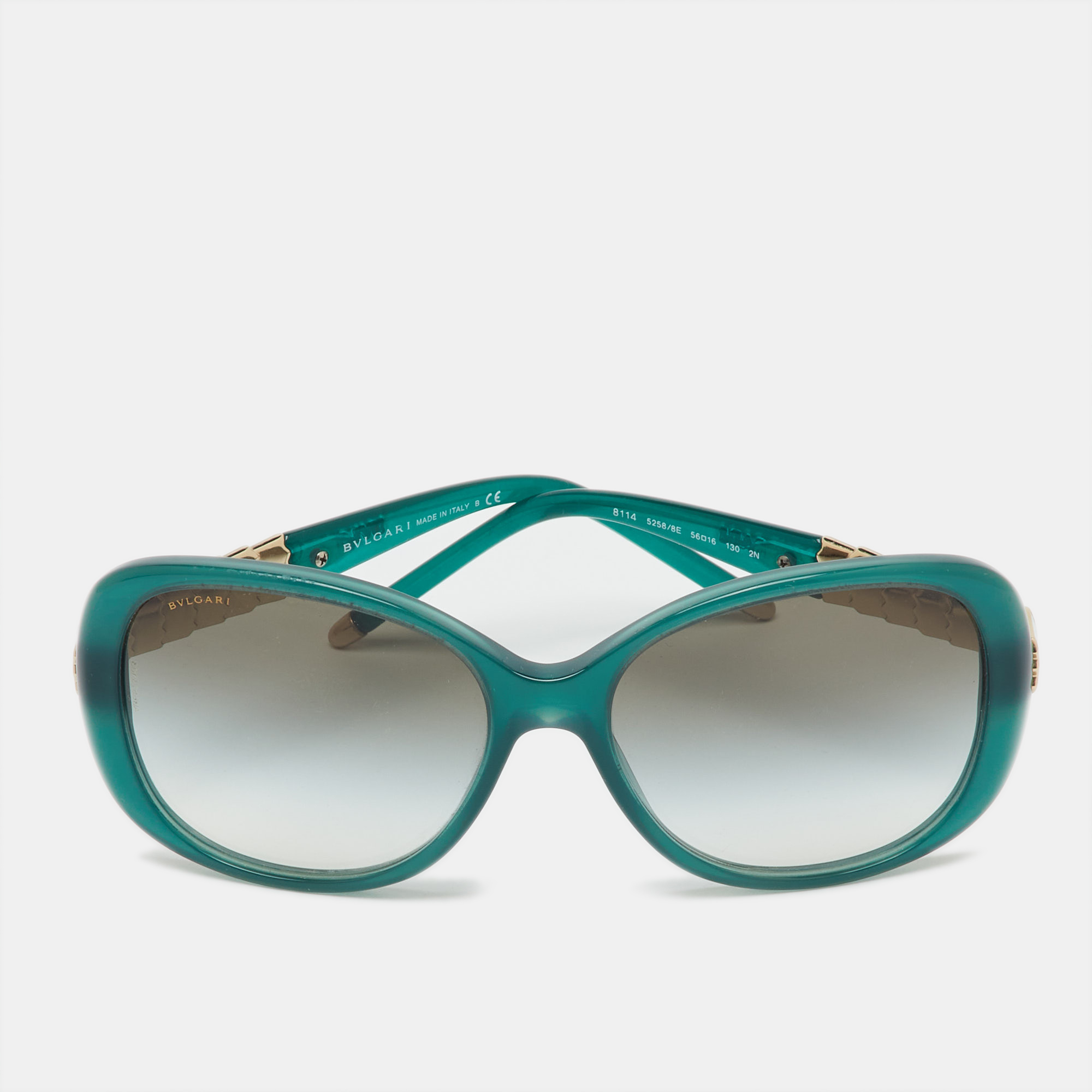 

Bvlgari Green Gradien BV 8114 Serpenti Rectangle Sunglasses
