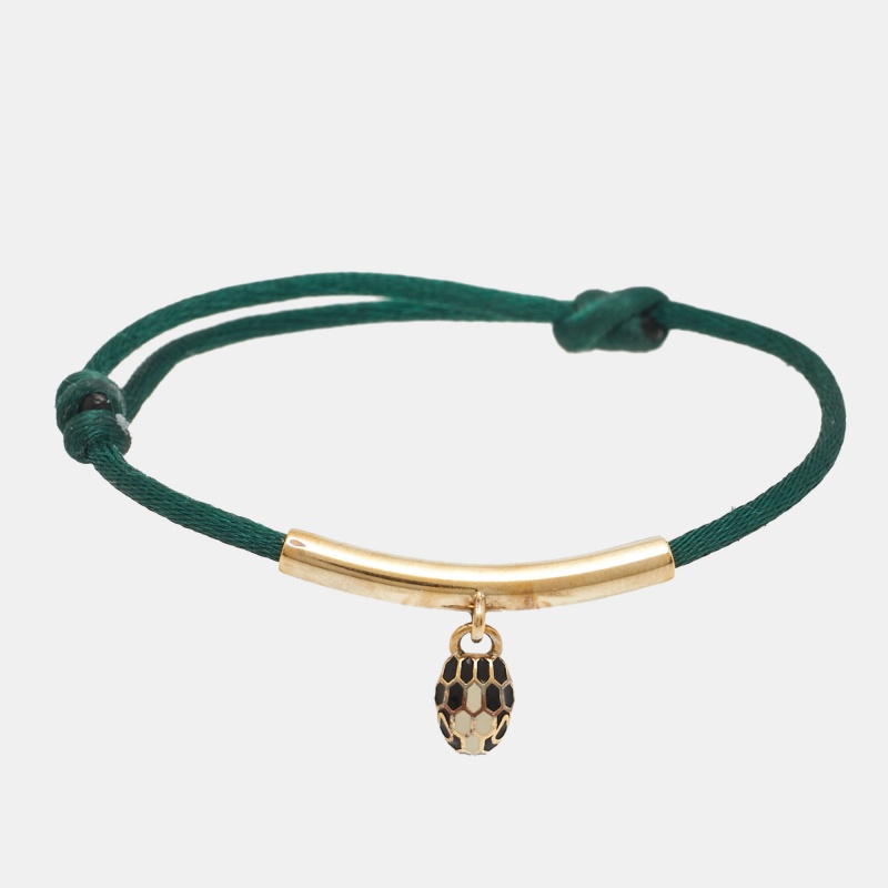 

Bvlgari Serpenti Forever Enamel Gold Tone Cord Bracelet