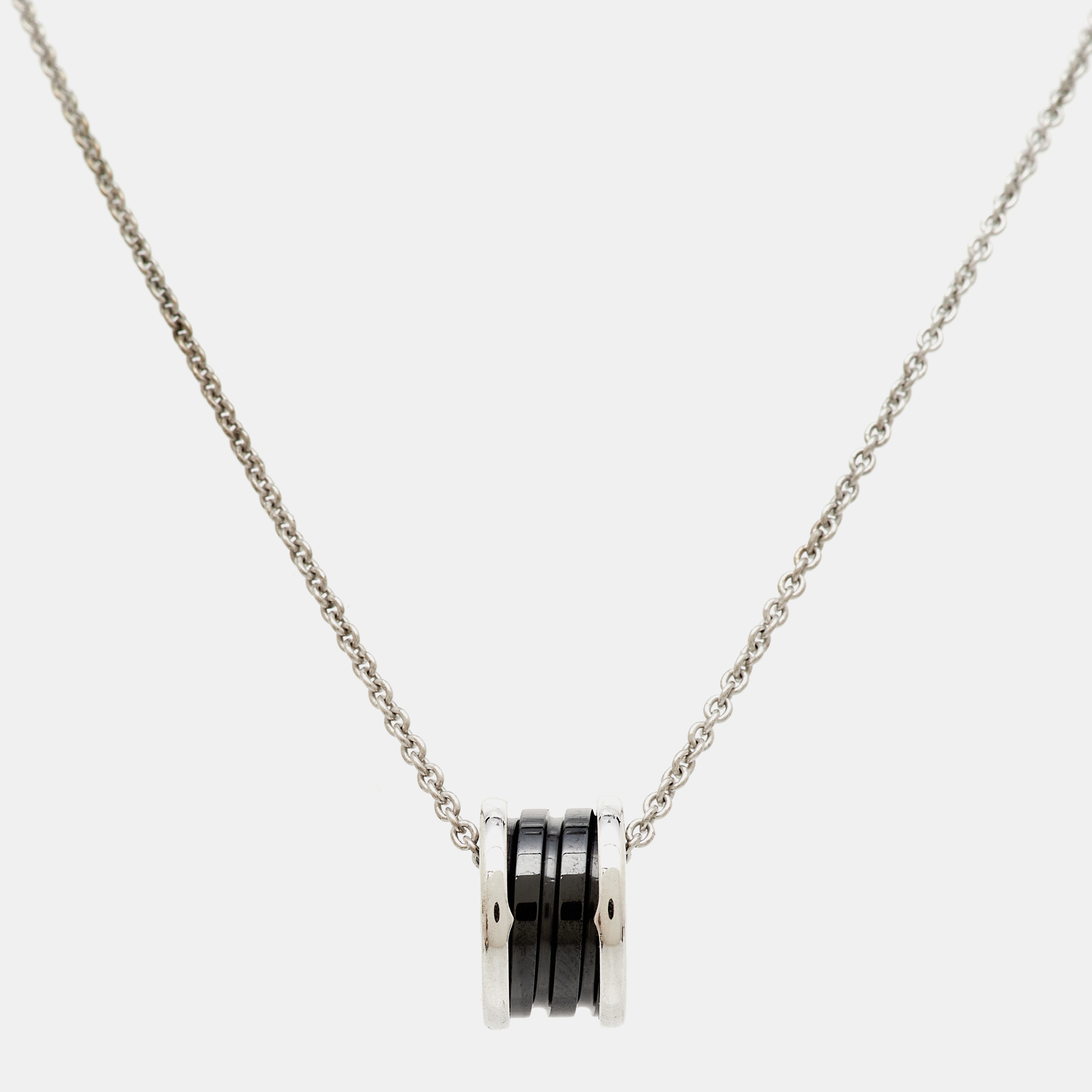 

Bvlgari B. Zero1 Save the Children Ceramic Sterling Silver Pendant Necklace