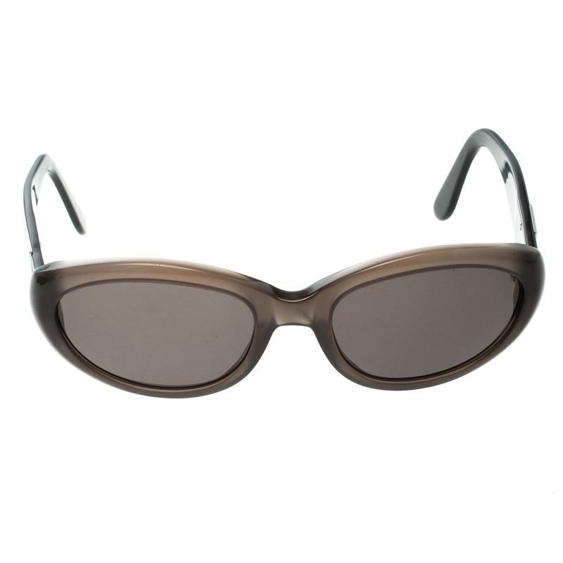 

Bvlgari Black/Brown 810 Oval Sunglasses