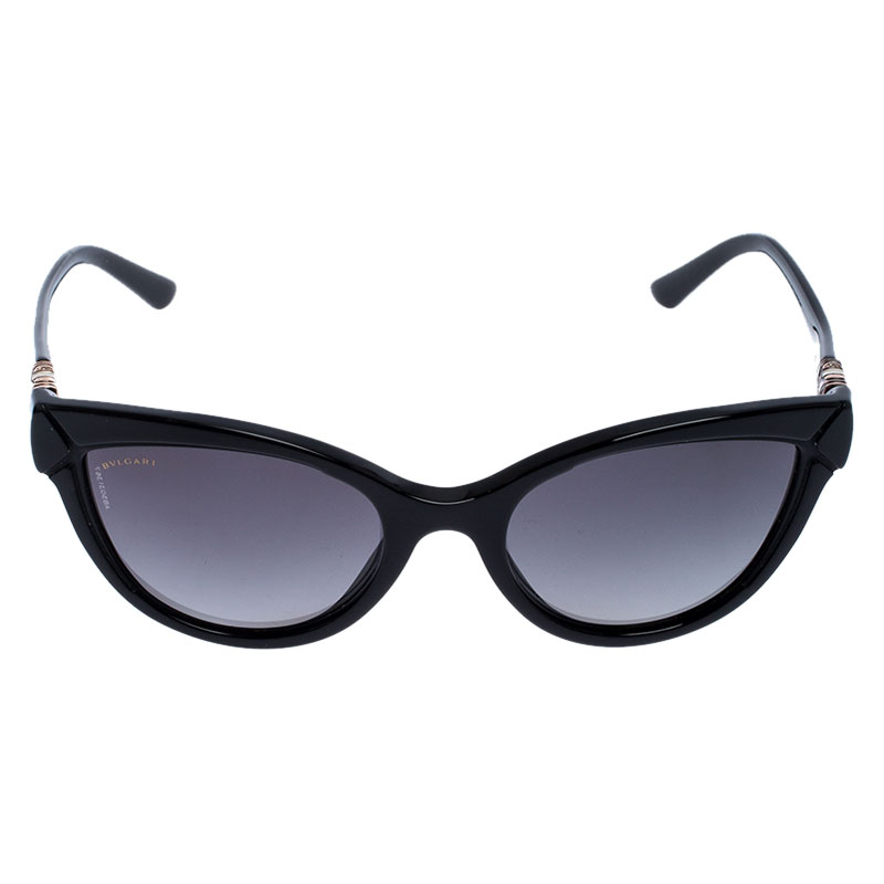 

Bvlgari Black Gradient 8156-B Cateye Sunglasses