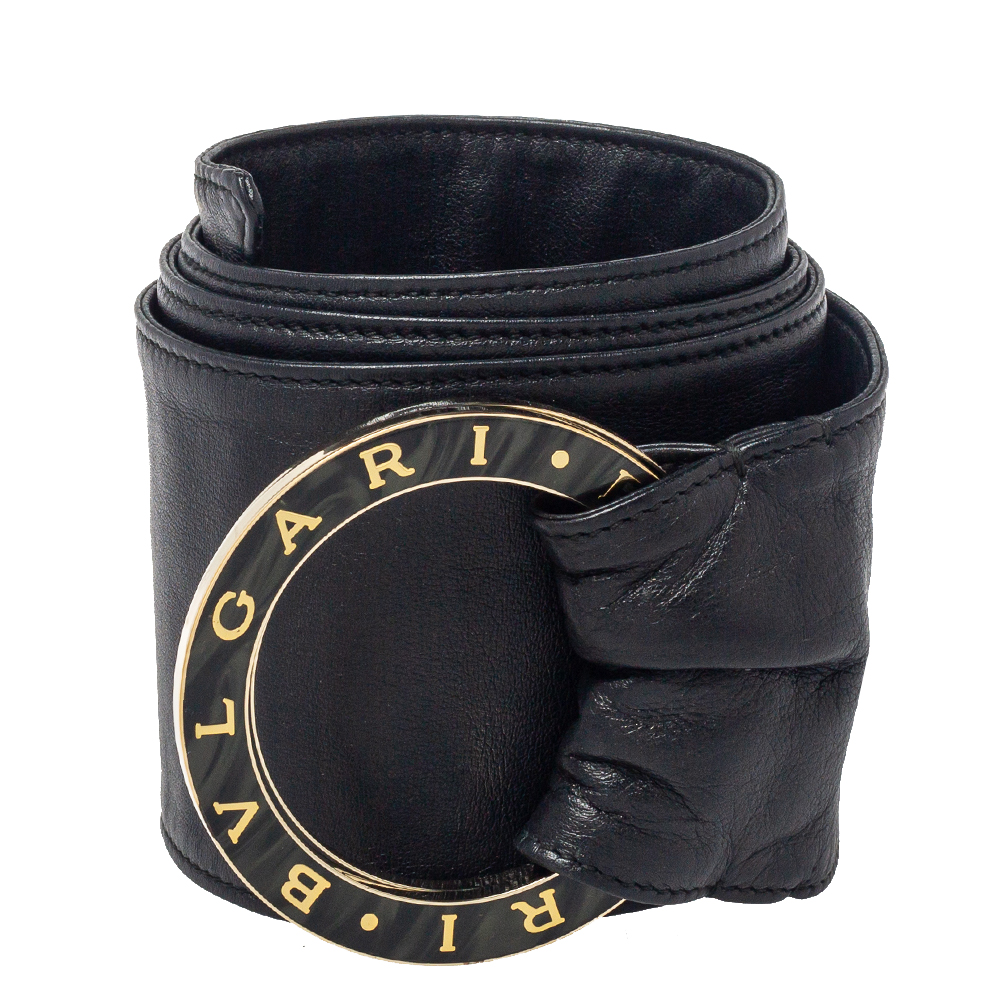 

Bvlgari Black Soft Leather Bvlgari Bvlgari Waist Belt