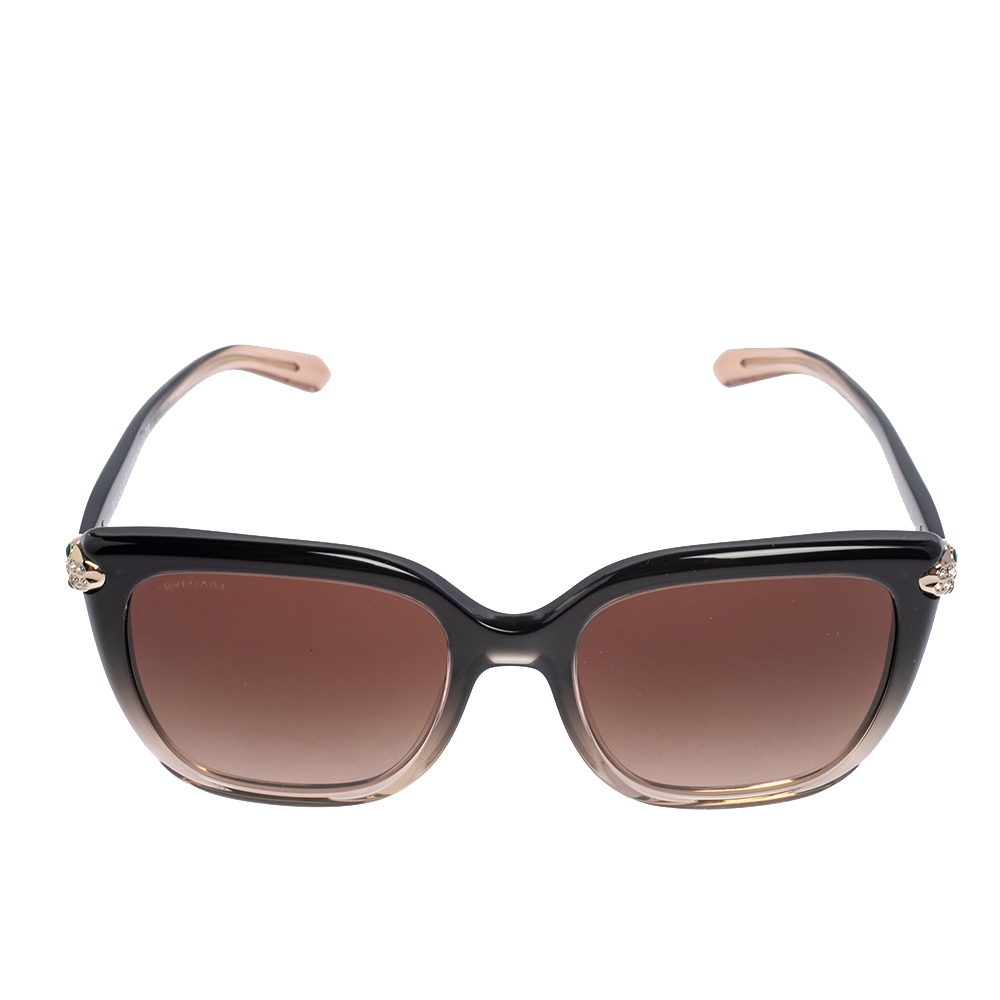 

Bvlgari Black Ombre/Brown 8207B Gradient Square Sunglasses