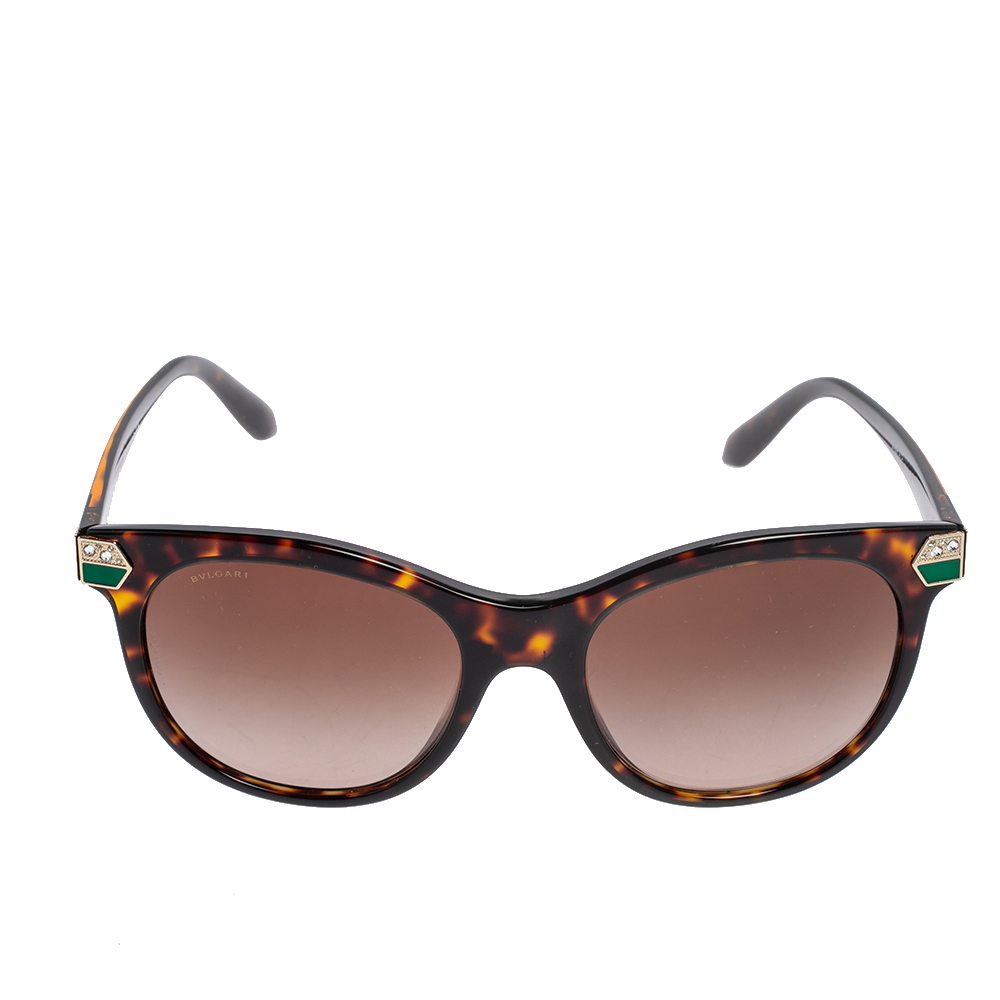 

Bvlgari Brown Havana 8185BF Oval Sunglasses