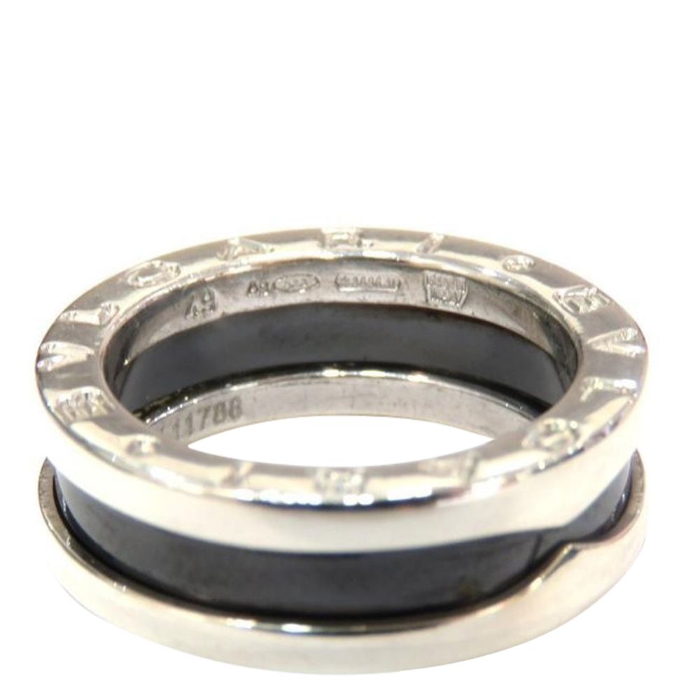 

Bvlgari Save The Children Silver Ceramic Ring EU 48