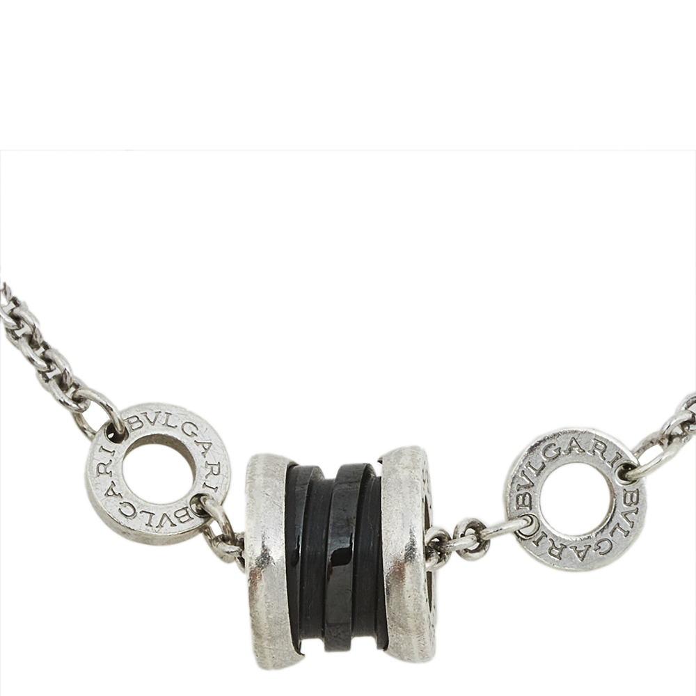 

Bvlgari B.Zero1 Save The Children Sterling Silver Bracelet, Black