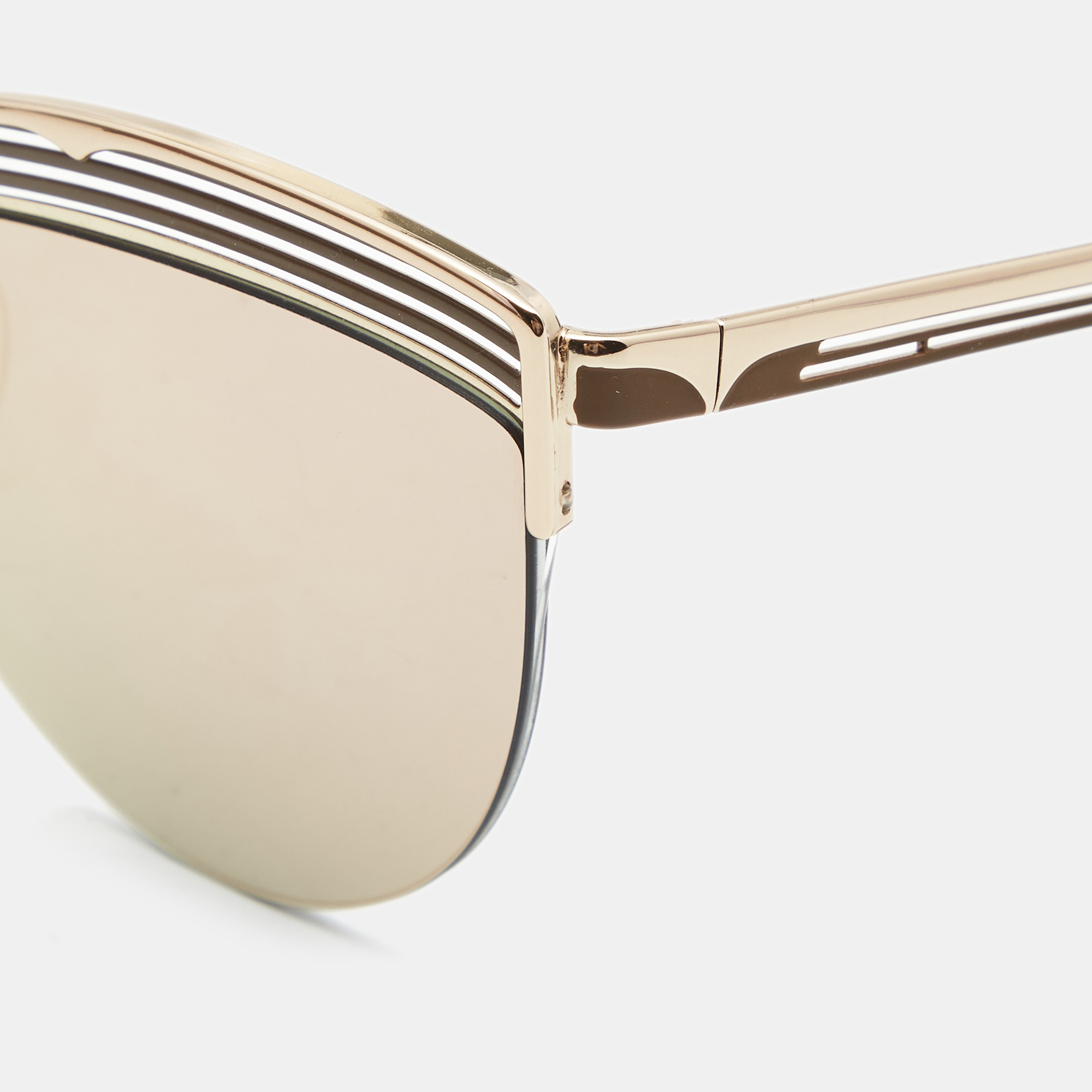 

Bvlgari Gold 6118 Mirrored Cat Eye Sunglasses