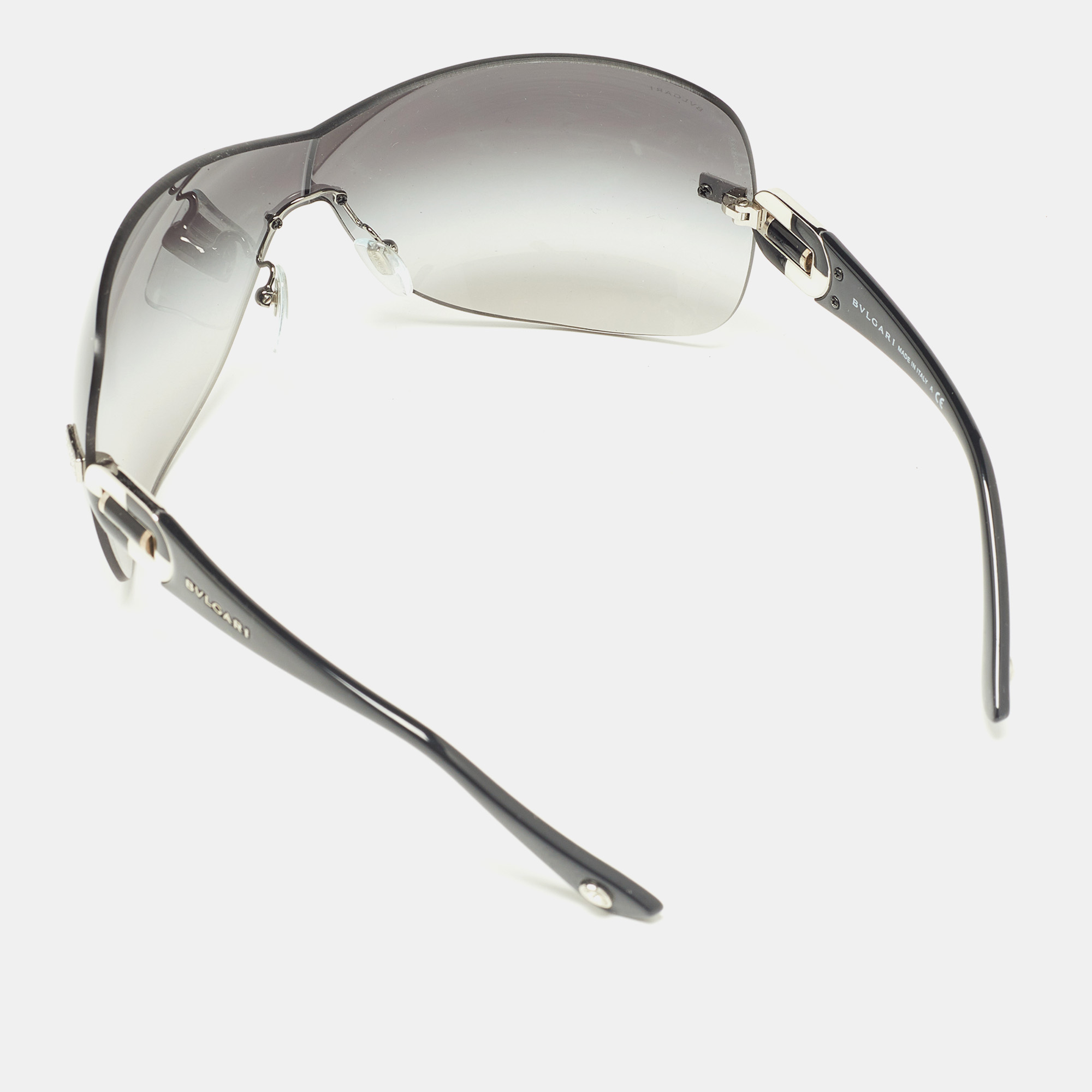 

Bvlgari Black Gradient 6054-B Frameless Shield Sunglasses