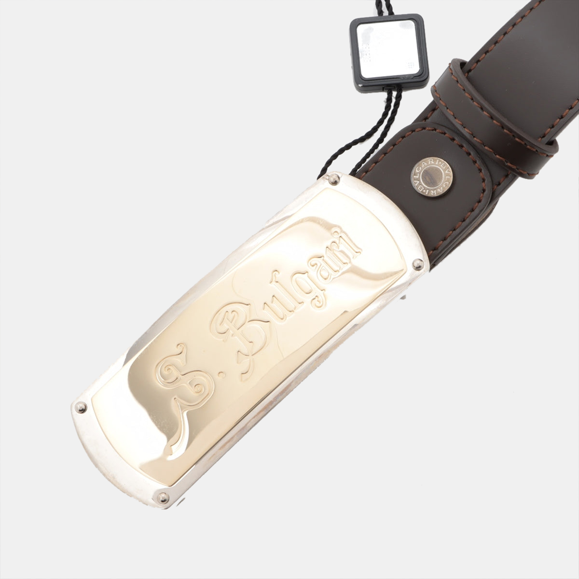 

Bvlgari Logo Belt 110 Leather Brown