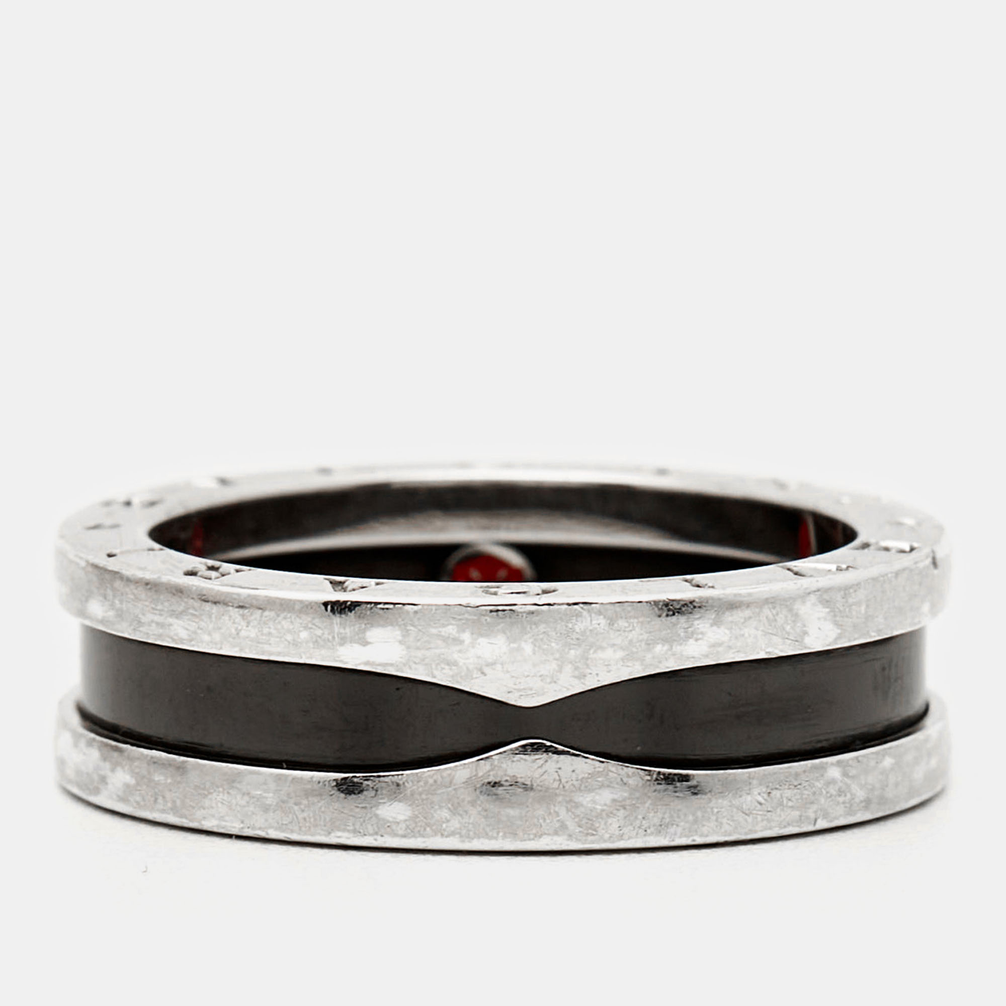 

Bvlgari Save The Children B.Zero1 Ceramic Sterling Silver Ring Size