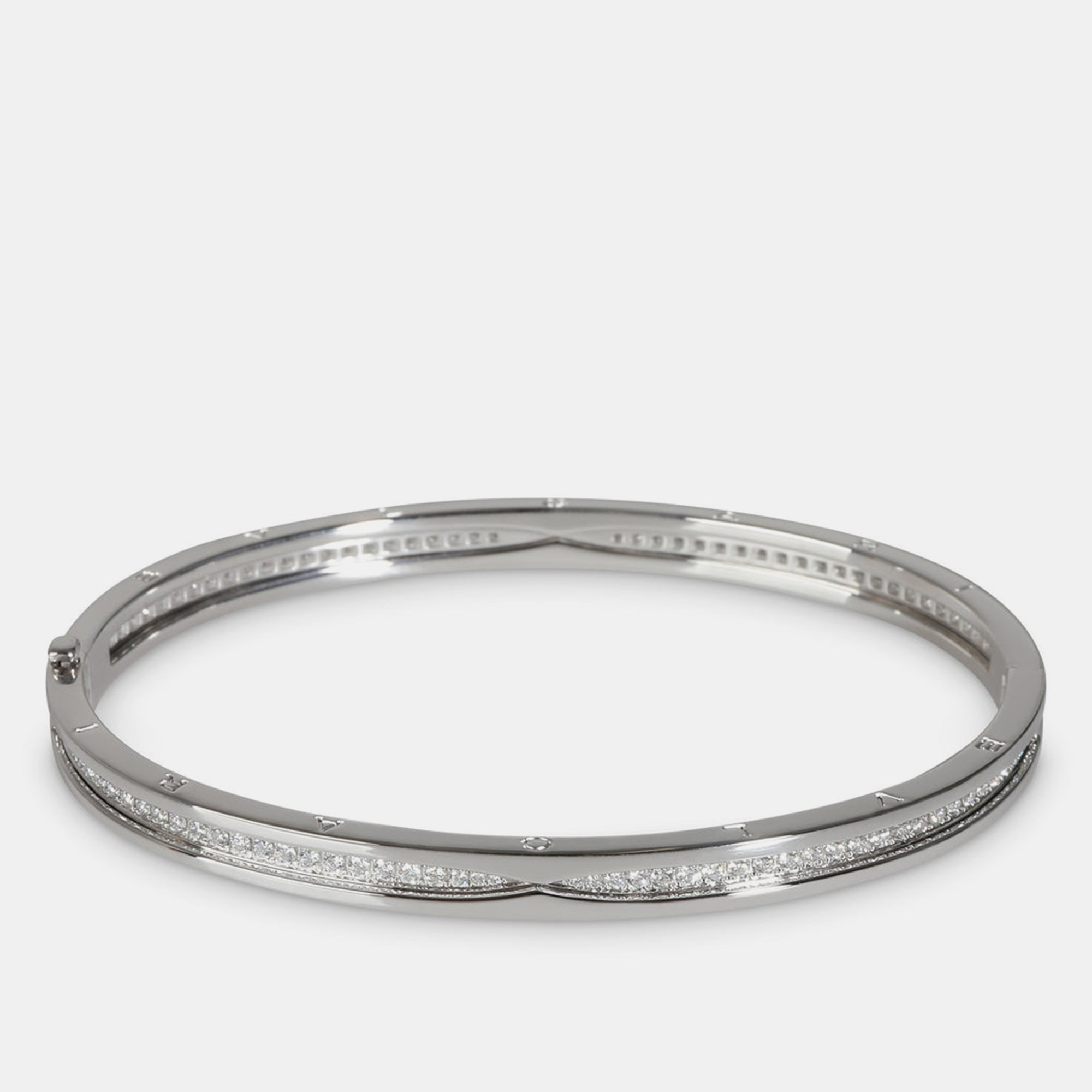 

Bvlgari 18k White Gold B.zero1 Bracelet in 1.01 CTW