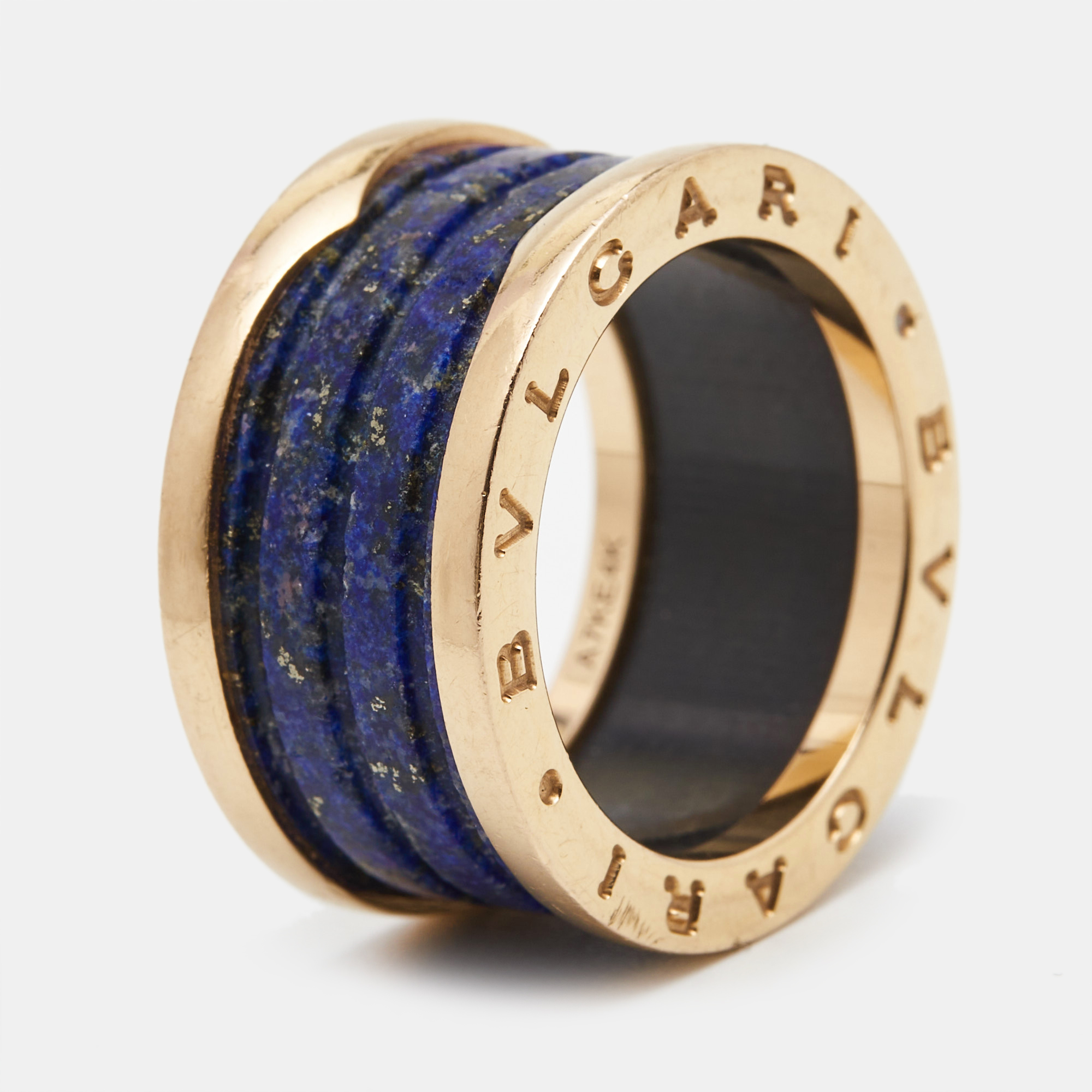 

Bvlgari B.Zero1 Lapis Lazuli 18K Rose Gold Band Ring Size