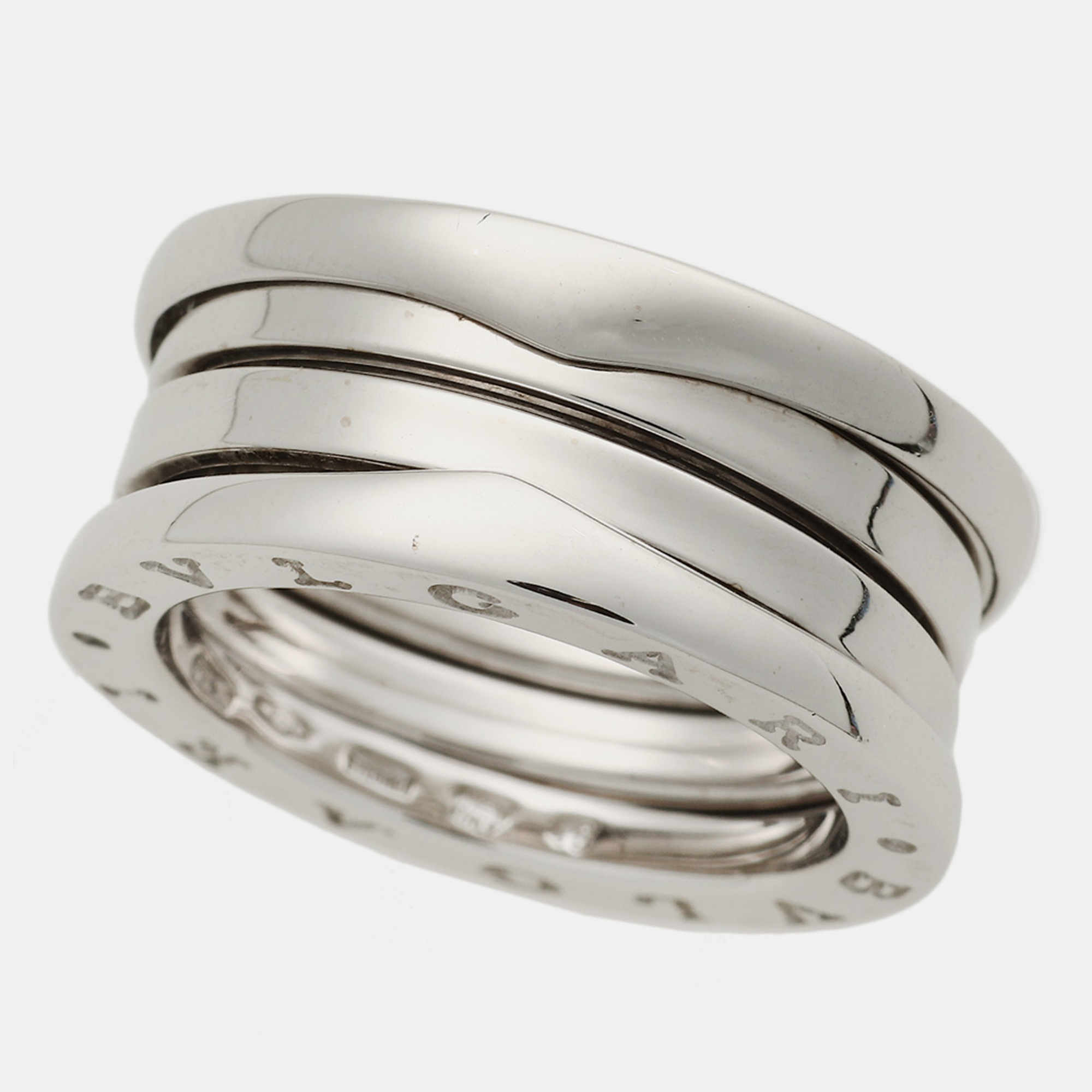 

Bvlgari 18K White Gold B.Zero1 3-Band Ring EU 48