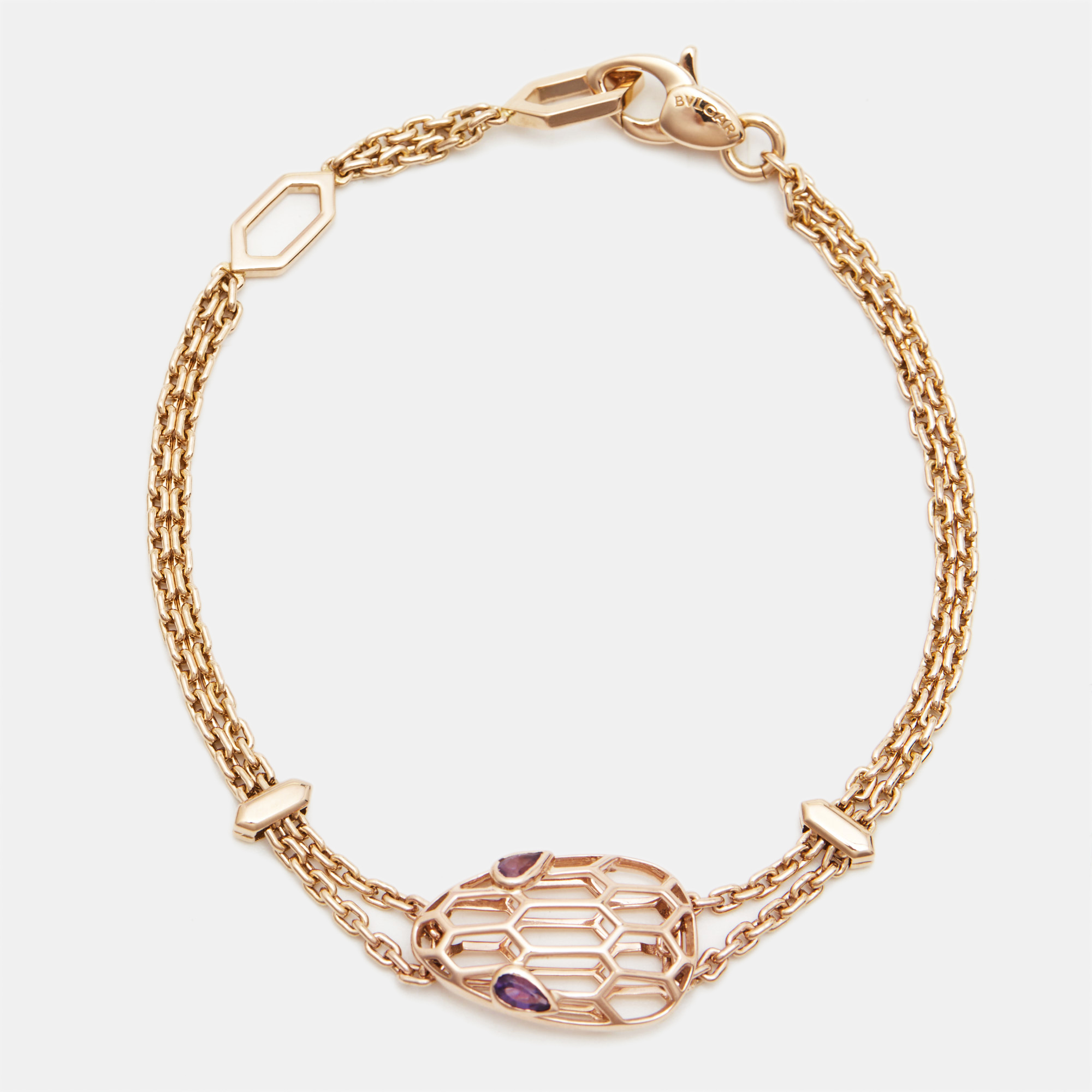 

Bvlgari Serpenti Amethyst 18K Rose Gold Bracelet SM