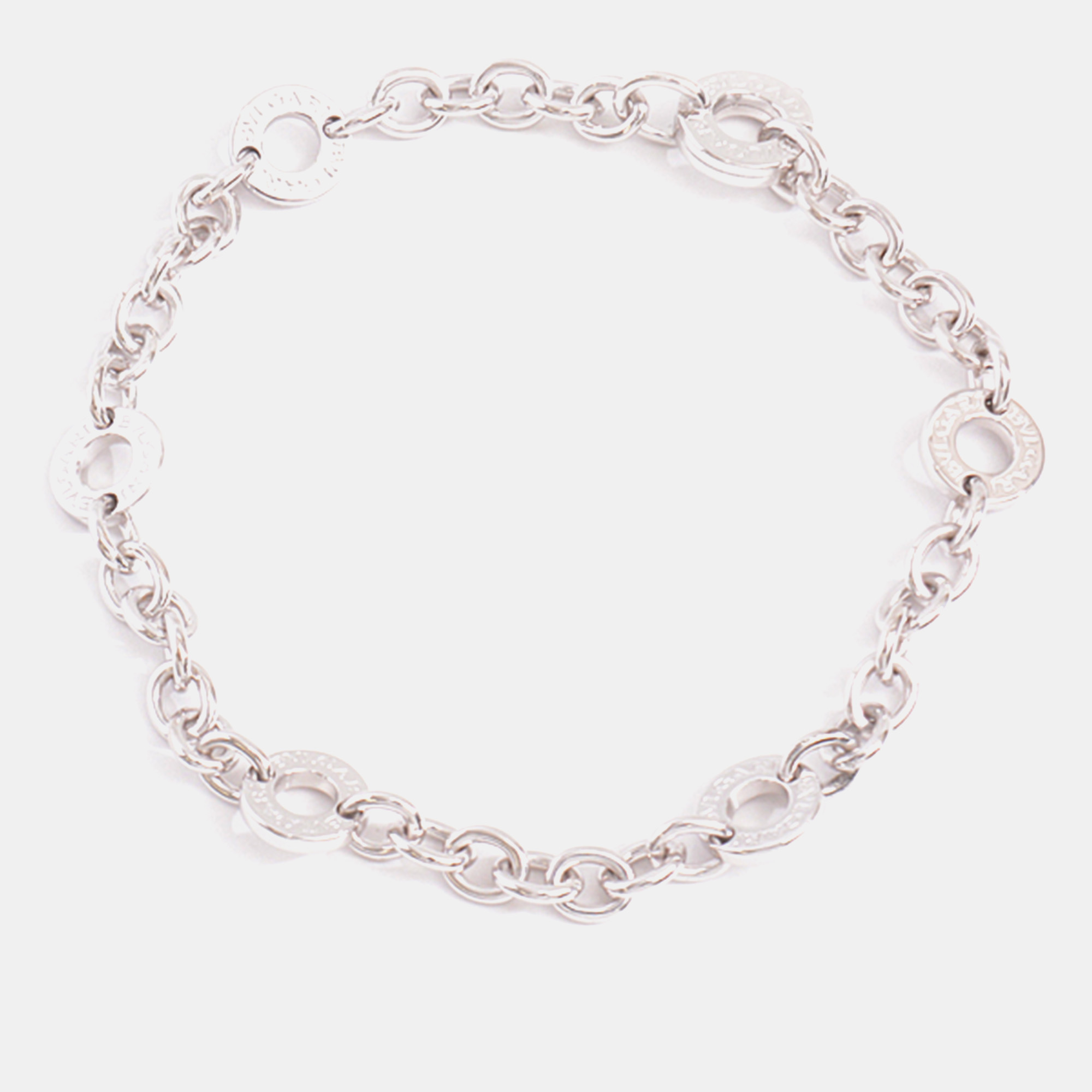 

Bvlgari 18K White Gold Bvlgari Bvlgari Link Station Bracelet