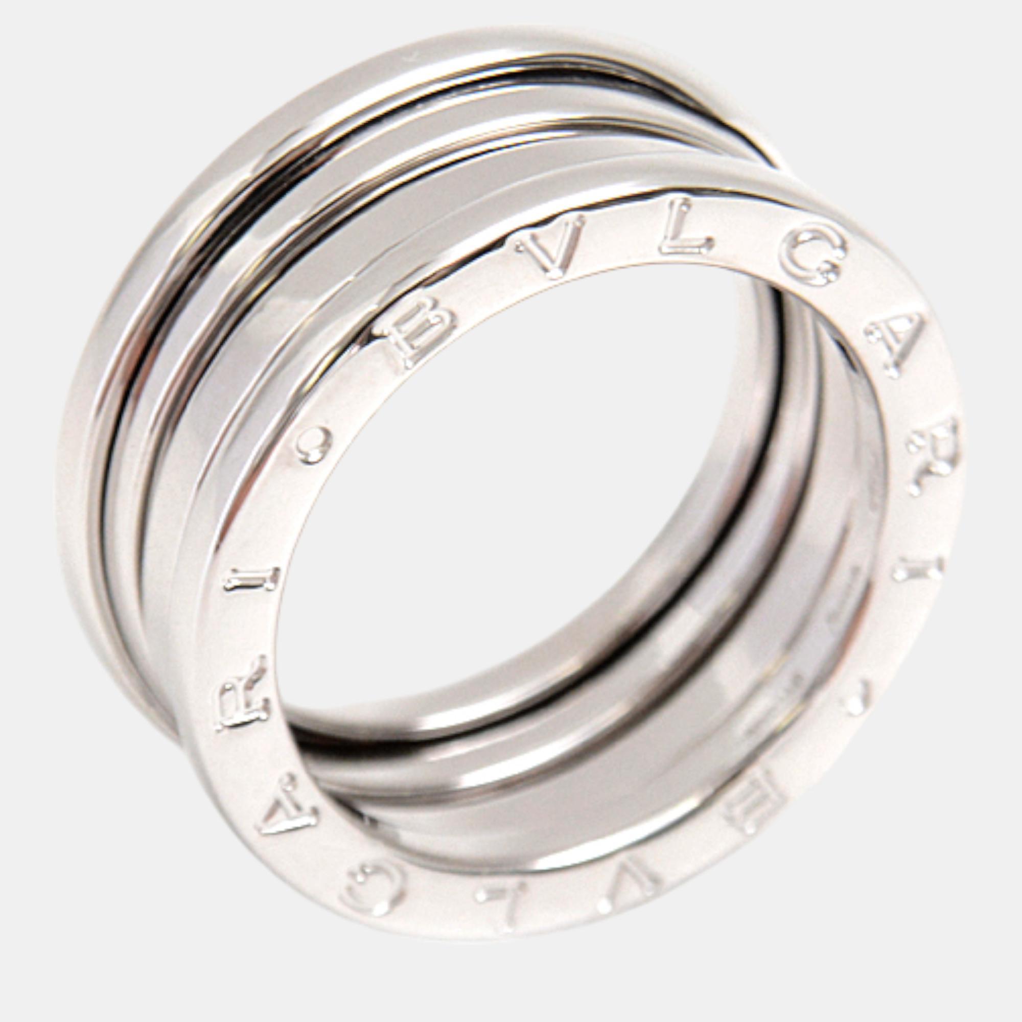 

Bvlgari 18K White Gold B.Zero1 Band Ring EU 54