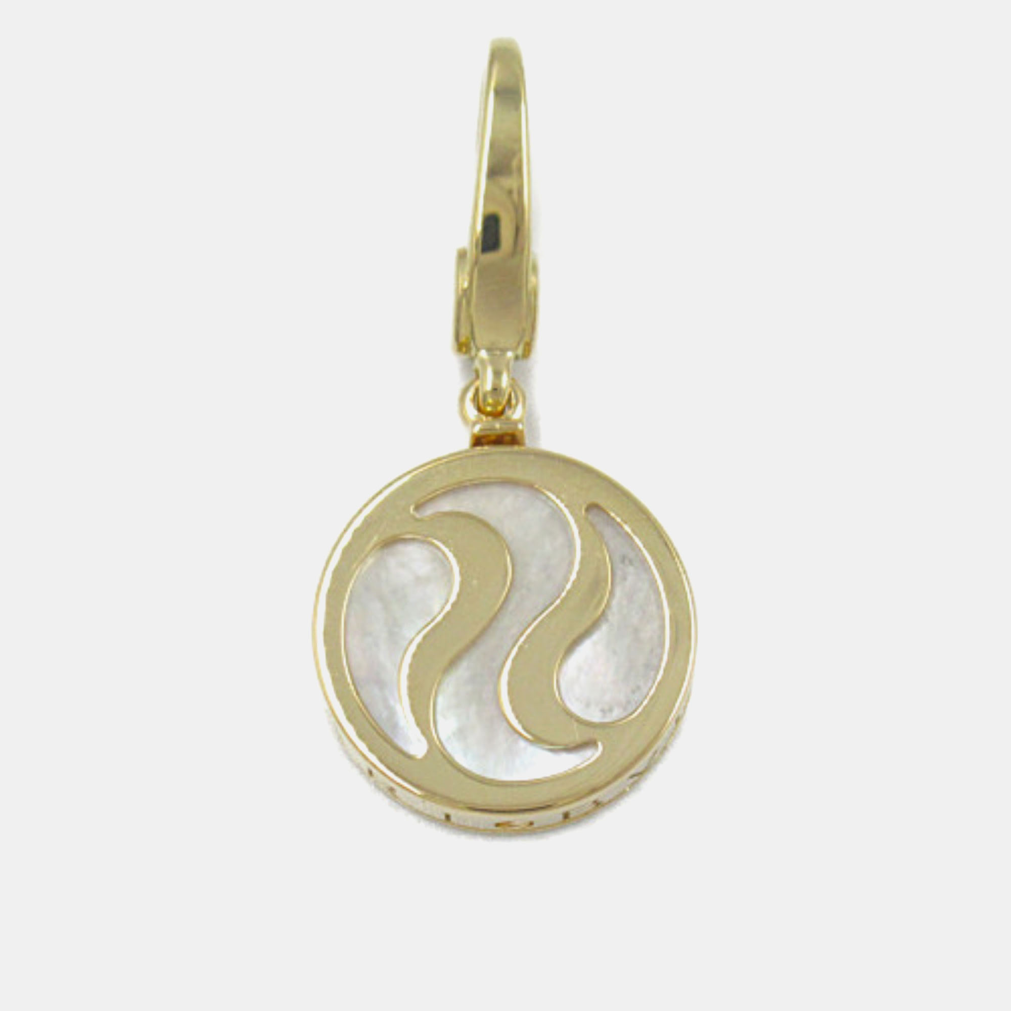 

Bvlgari 18K Yellow Gold and Mother of Pearl Optical Illusion Pendant