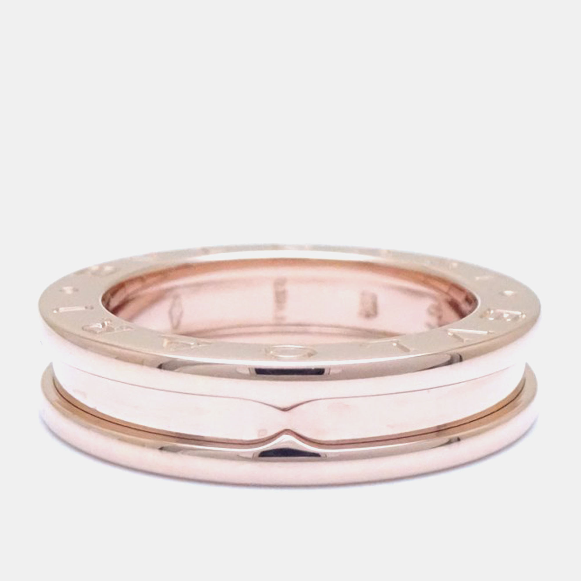 

Bvlgari 18K Rose Gold B.Zero1 Band Ring EU 49