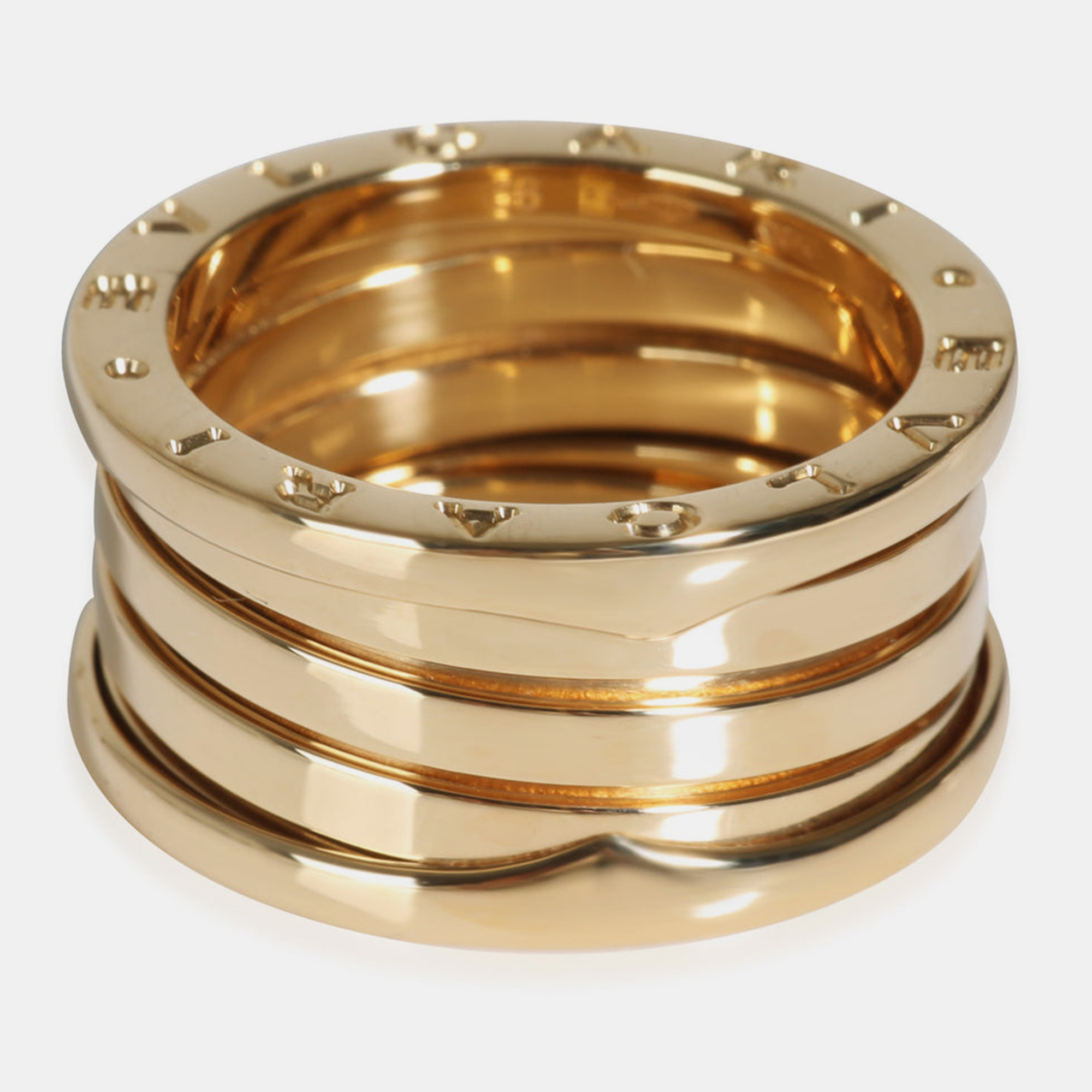 

Bvlgari 18K Yellow Gold B.Zero1 4-Band Ring EU 56