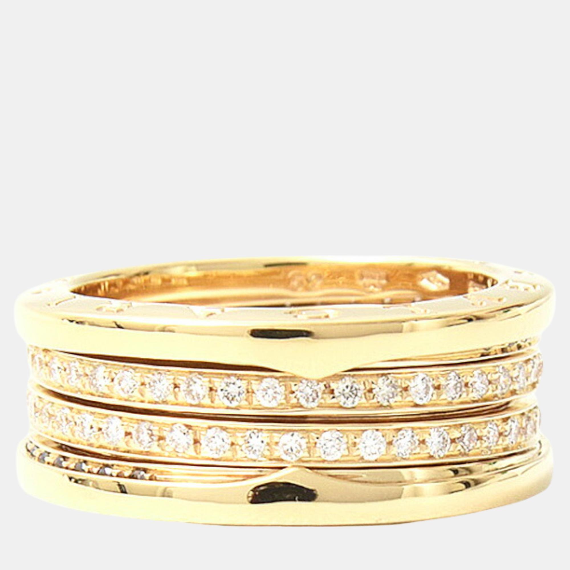 

Bvlgari B-ZERO1 Full Diamond Ring 750Yellow Gold