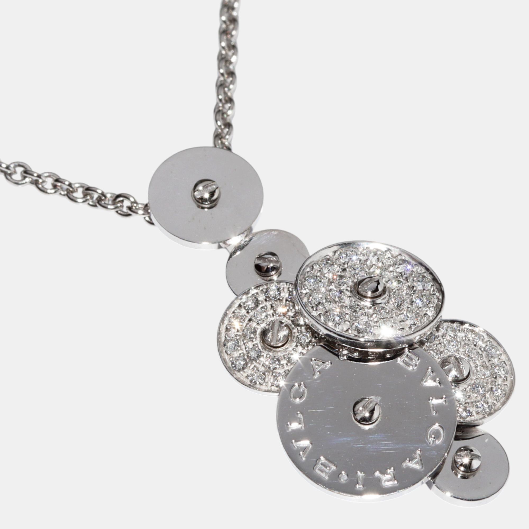 

Bvlgari 18K White Gold Diamond Pendant Necklace