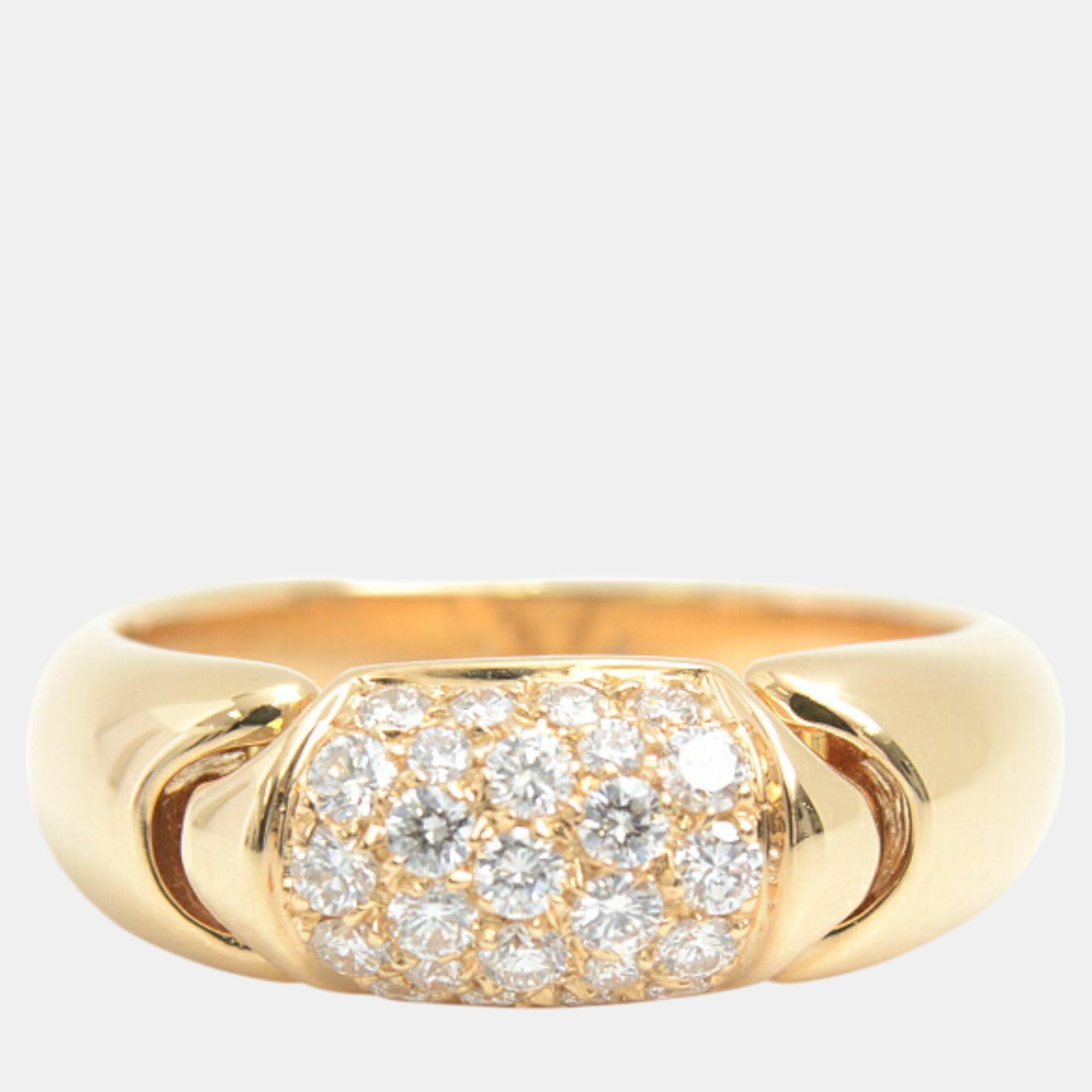 

Bvlgari Diamond Ring 750Yellow Gold Yellow Gold Size