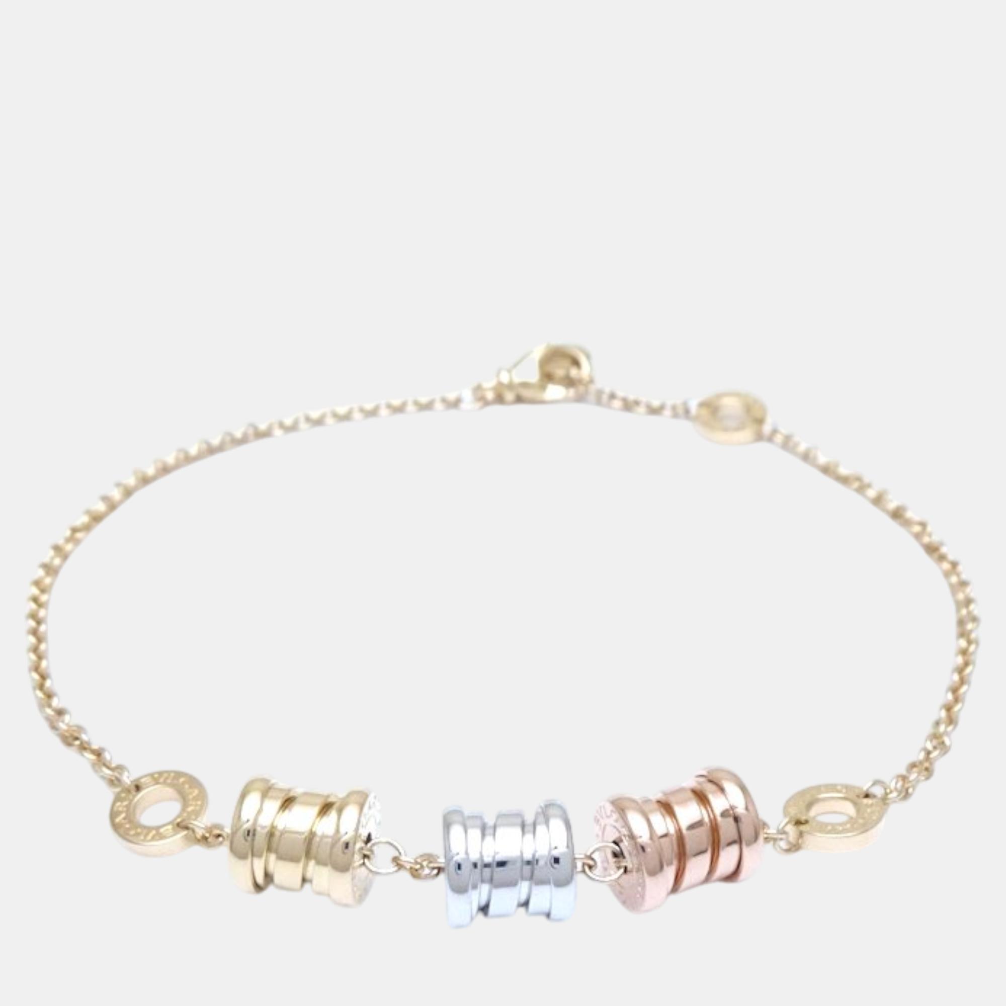 

Bvlgari 18K Yellow Gold, 18K White Gold and 18K Rose Gold B.Zero1 Bracelet