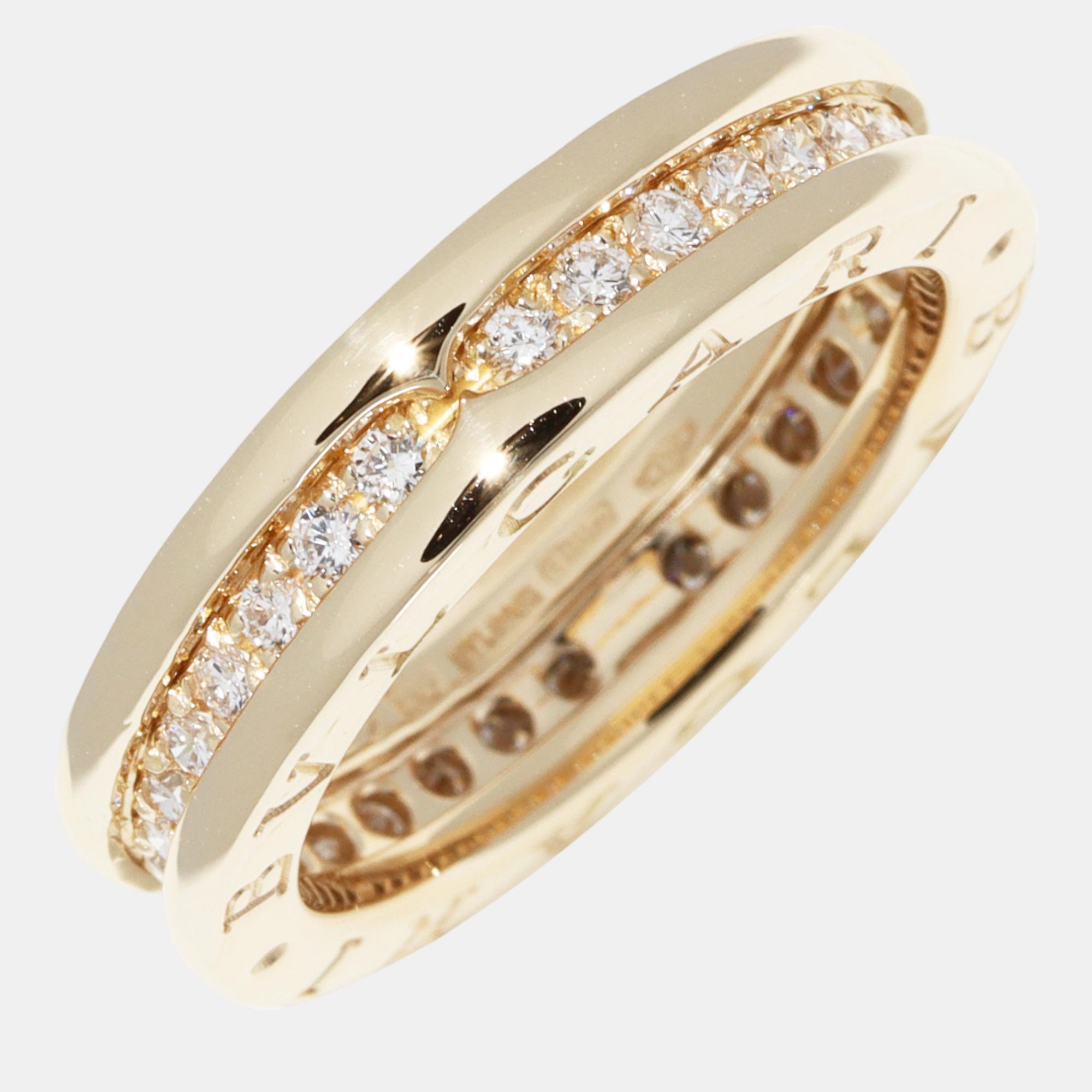 

Bvlgari 18K YG Diamond B.zero1 Ring AN850561 Gold Metal