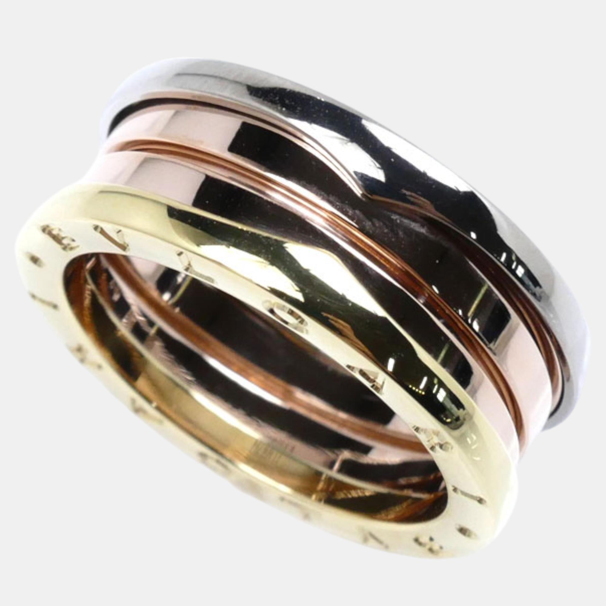 

Bvlgari B-ZERO1 3-Band Ring 18K YG/PG/WG Gold Metal