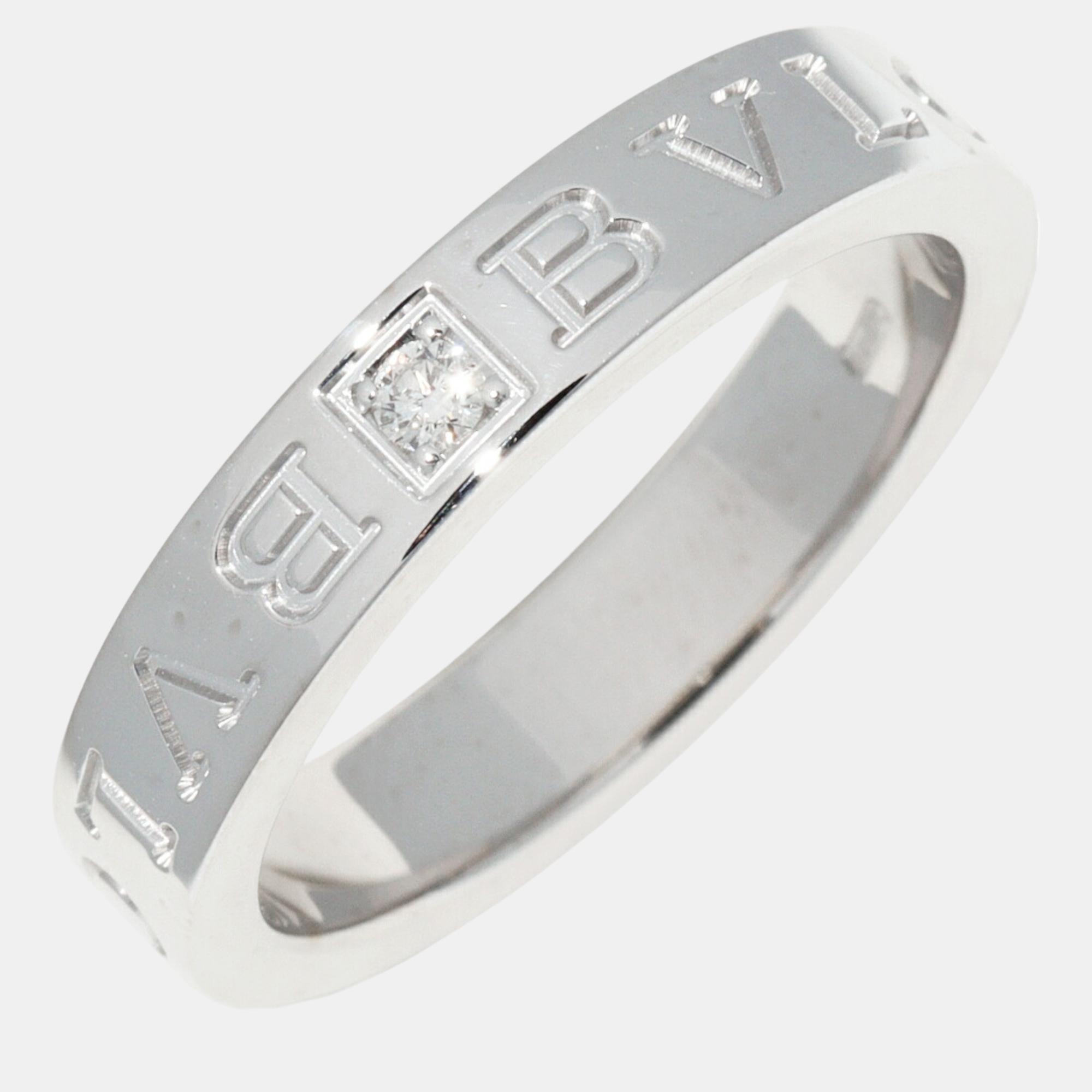 

Bvlgari 18K WG Diamond B.zero1 Ring 339992 White Metal