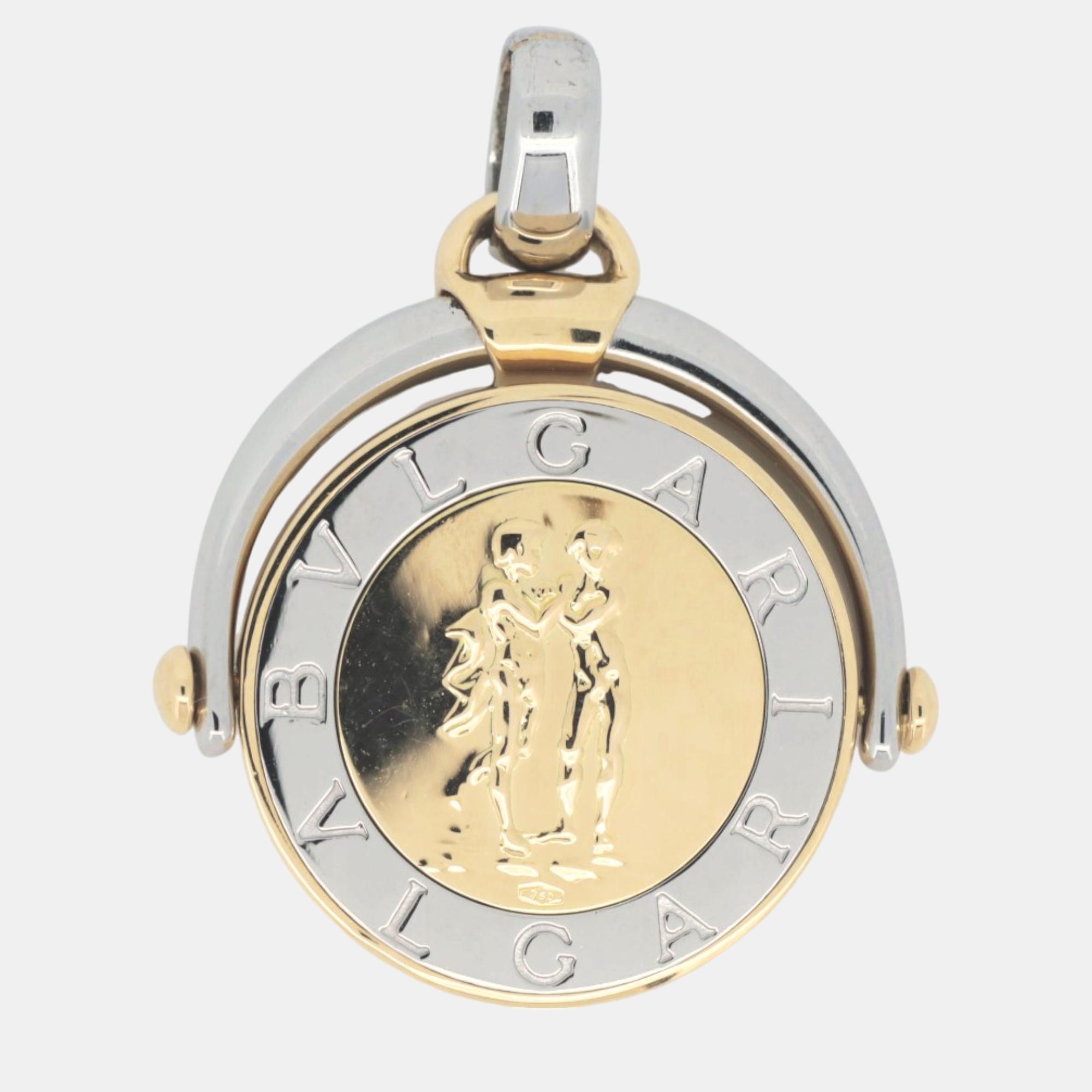 

Bvlgari Gemini Pendant SS/18K YG Jewelry Silver Metal