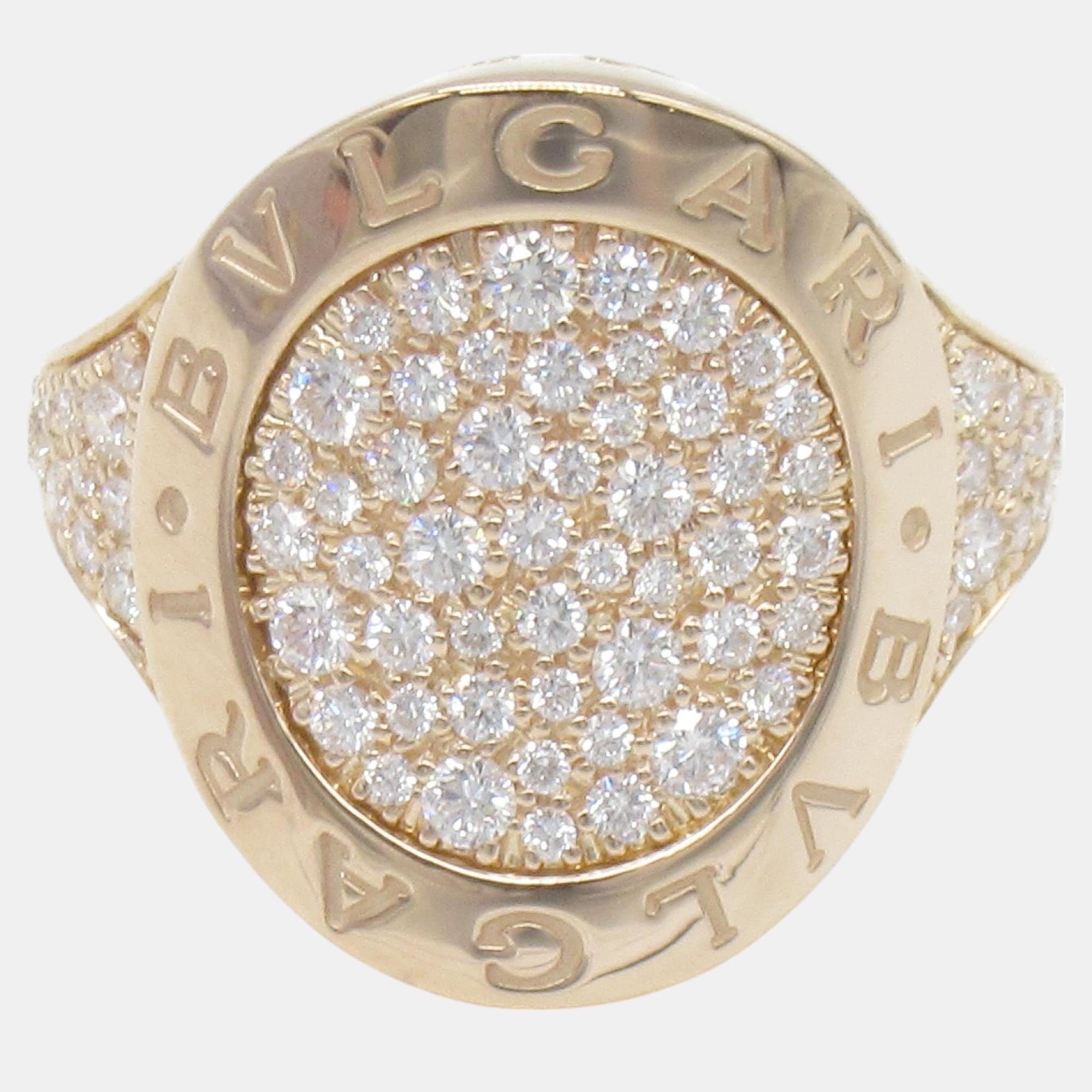 

Bvlgari 18K Rose Gold Diamonds Bvlgari Bvlgari Ring EU 54